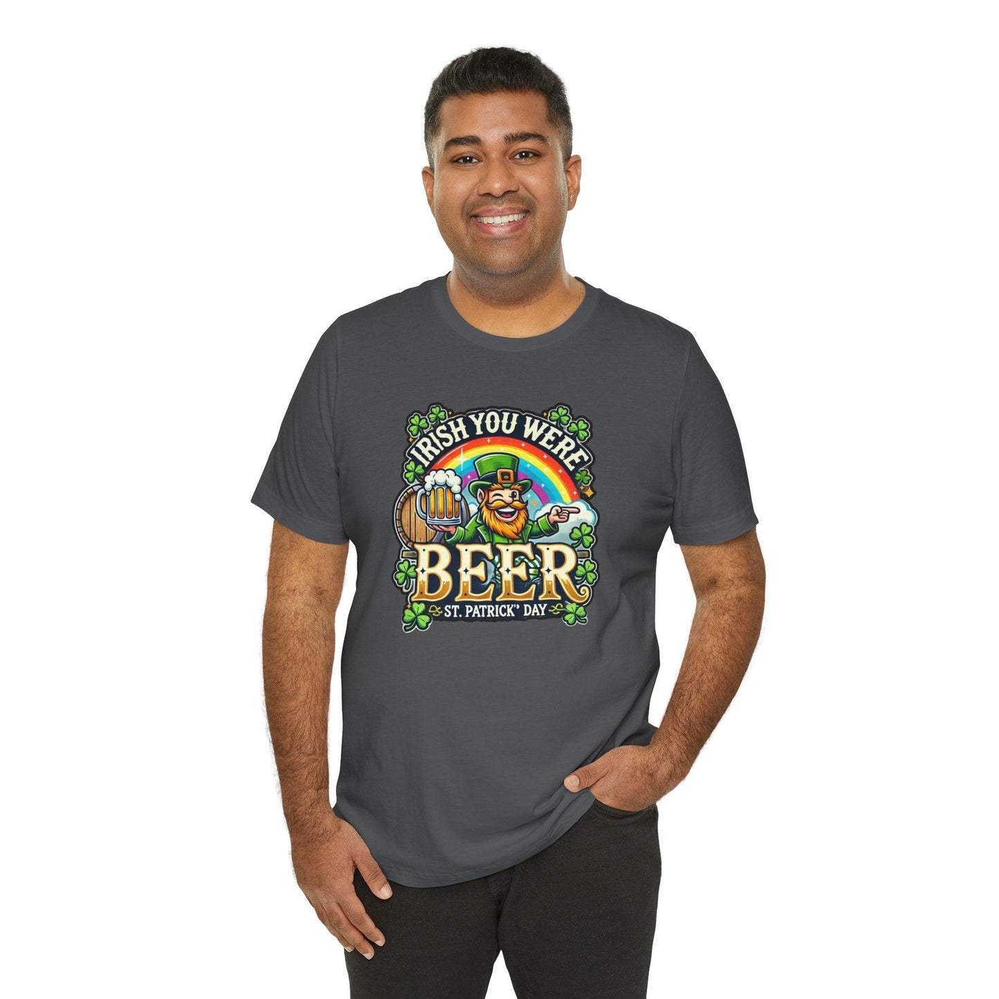 Irish You Were Beer T-Shirt - Cheers to St. Patrick's Day! 🍻🍀 - Whippie's