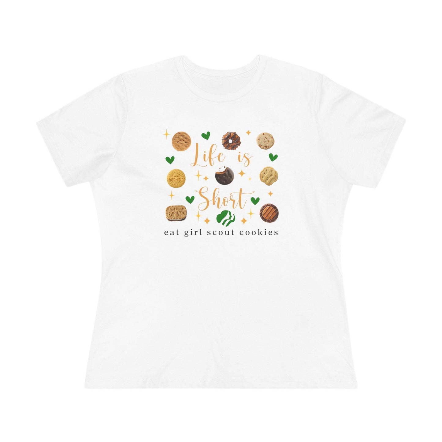 Life is Short, Eat Girl Scout Cookies Women's Tee 🍪❤️ - Whippie's