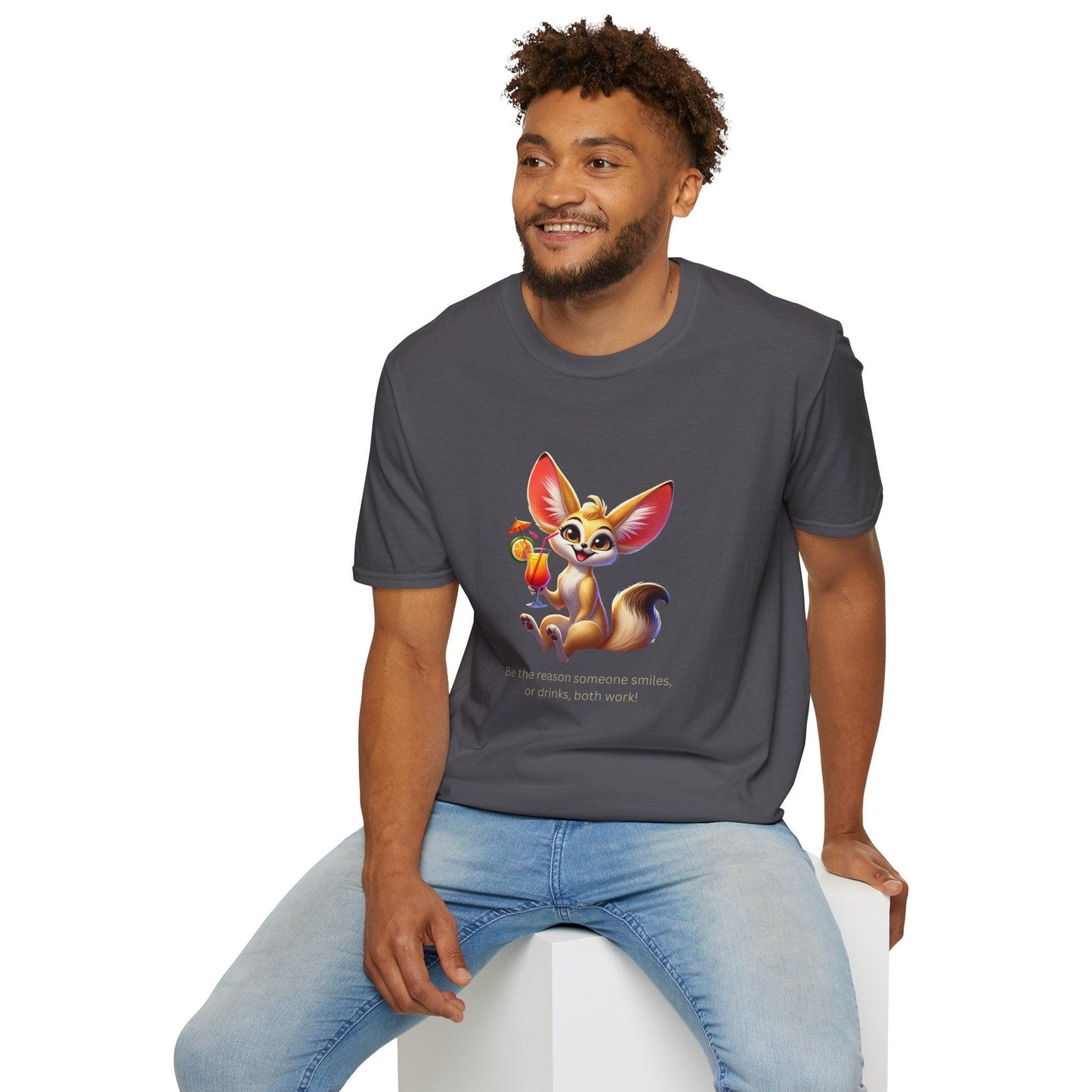 Fennec Fox Cocktail - Cheers to Good Times and Smiles! š¦šø Unisex T-shirt - Whippie's