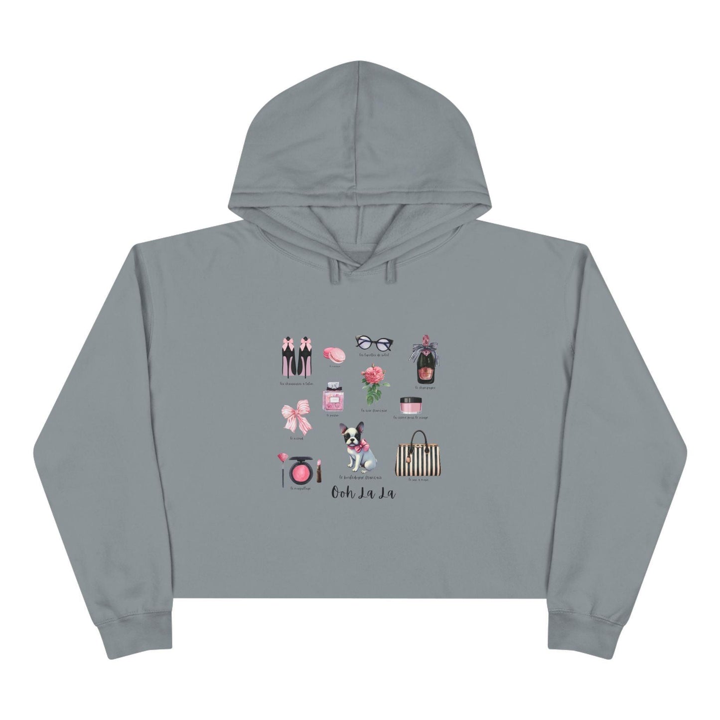 Ooh La La! French Chic Crop Hoodie - Whippie's