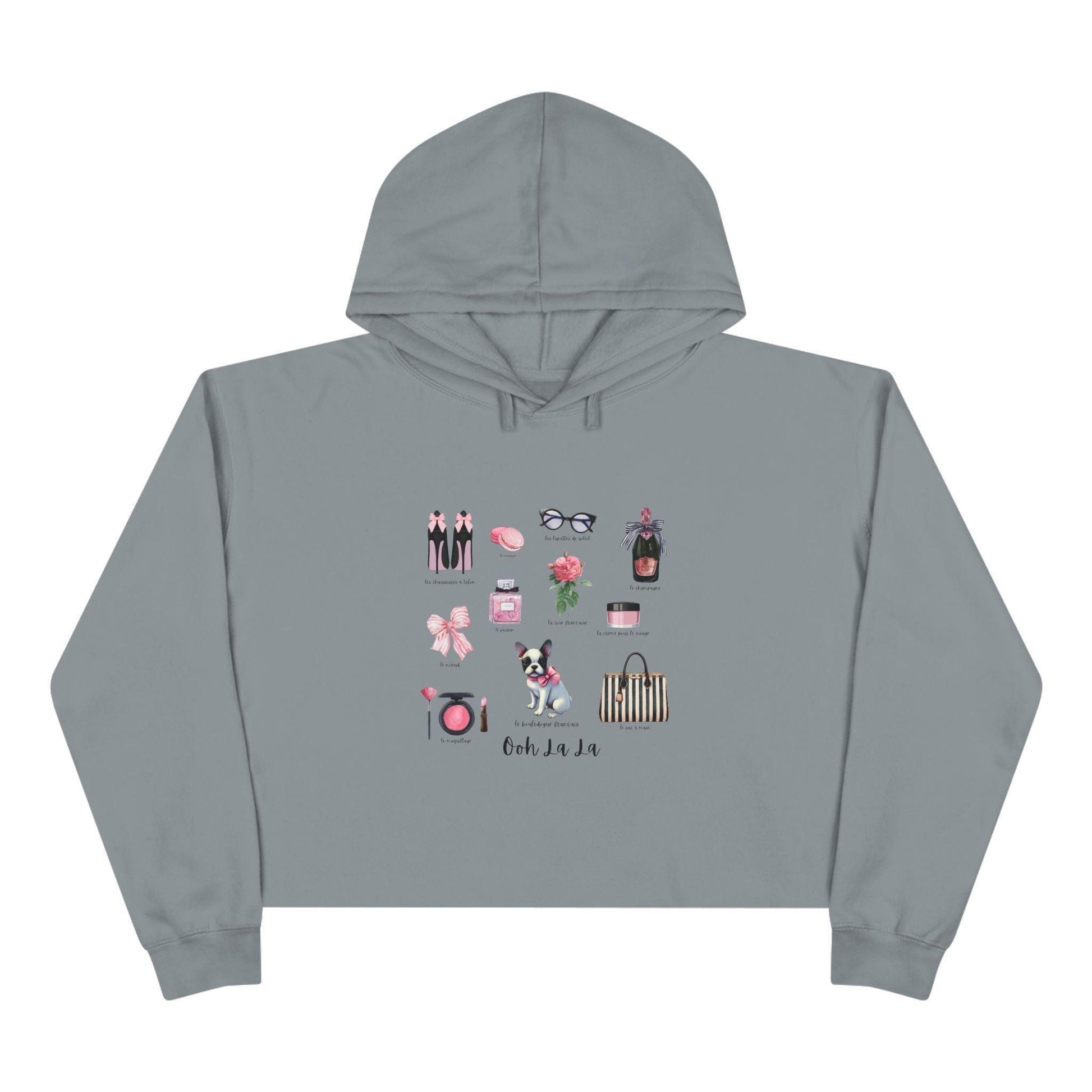 Ooh La La! French Chic Crop Hoodie - Whippie's