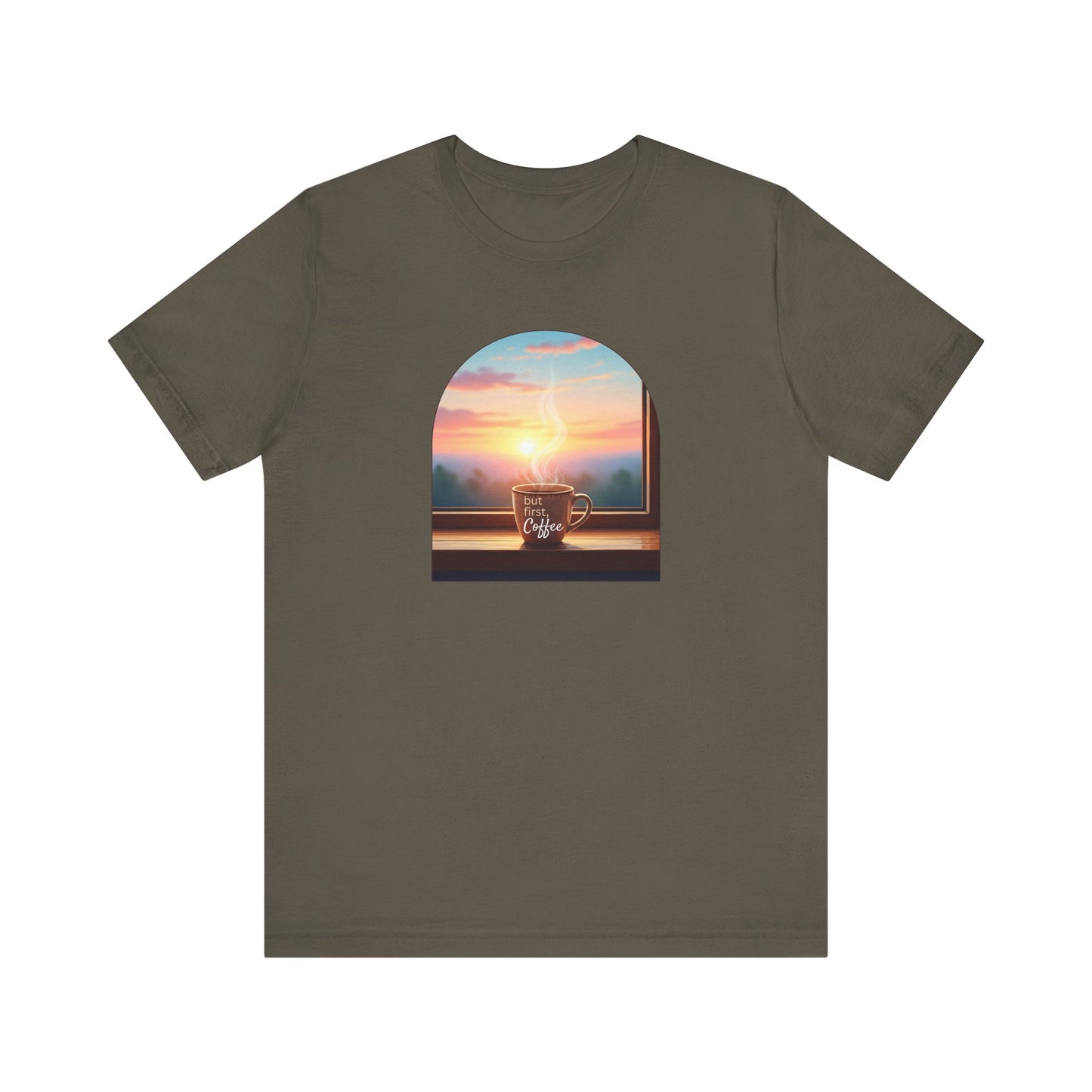 But First, Coffee - Unisex Jersey Tee - Whippie's