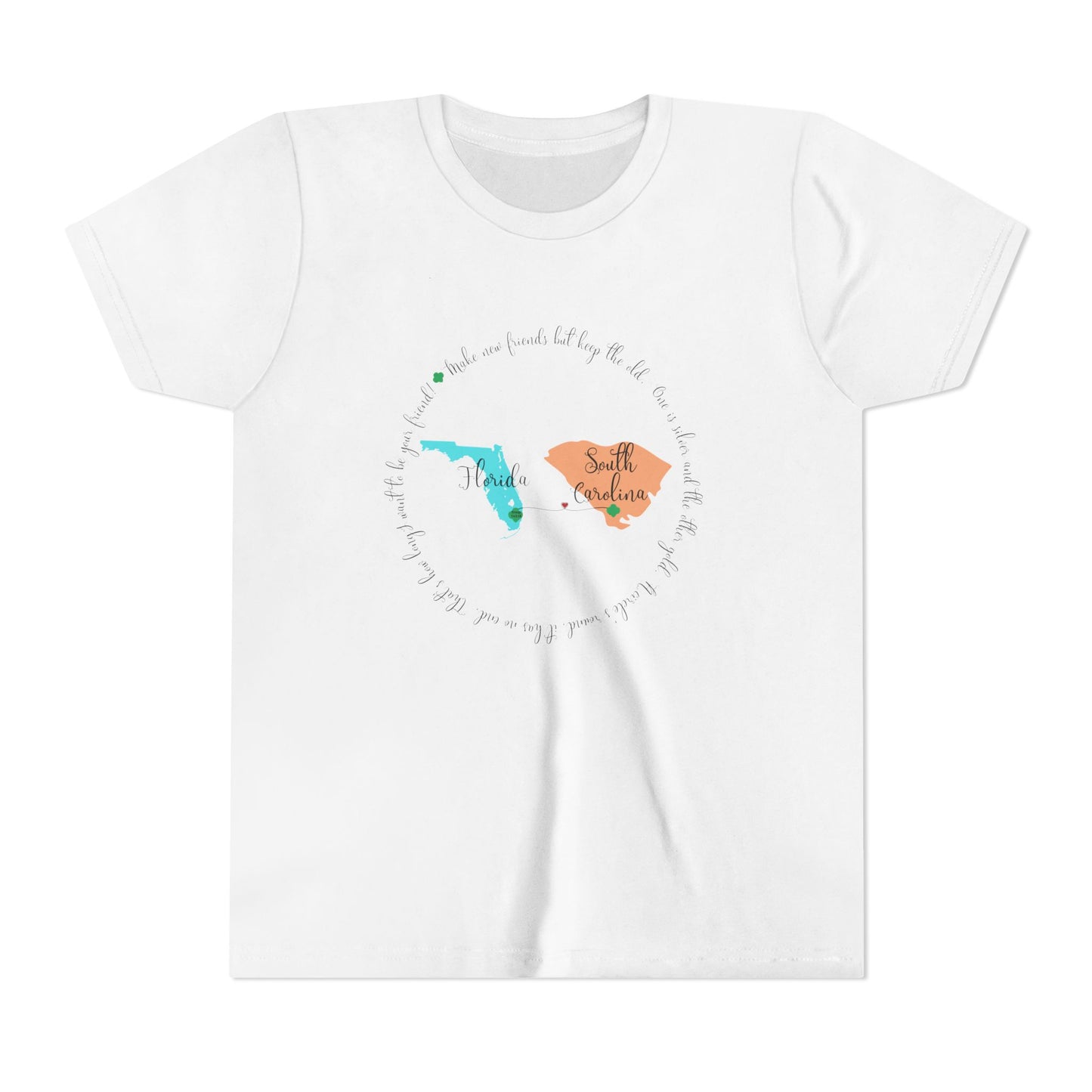 Girl Scout Friendship Moving to New State - Youth T-shirt - Personalizable - Whippie's