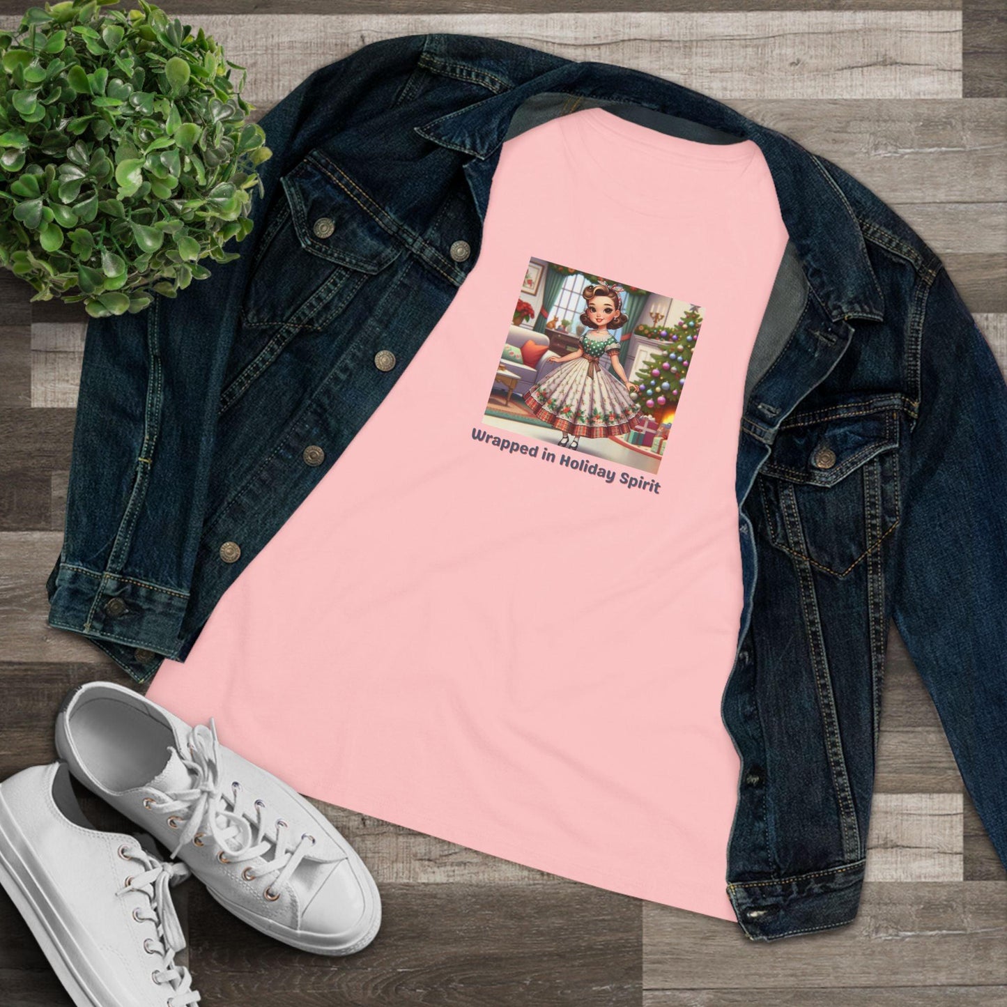 Wrapped in Holiday Spirit - Women's Softstyle Tee - Whippie's