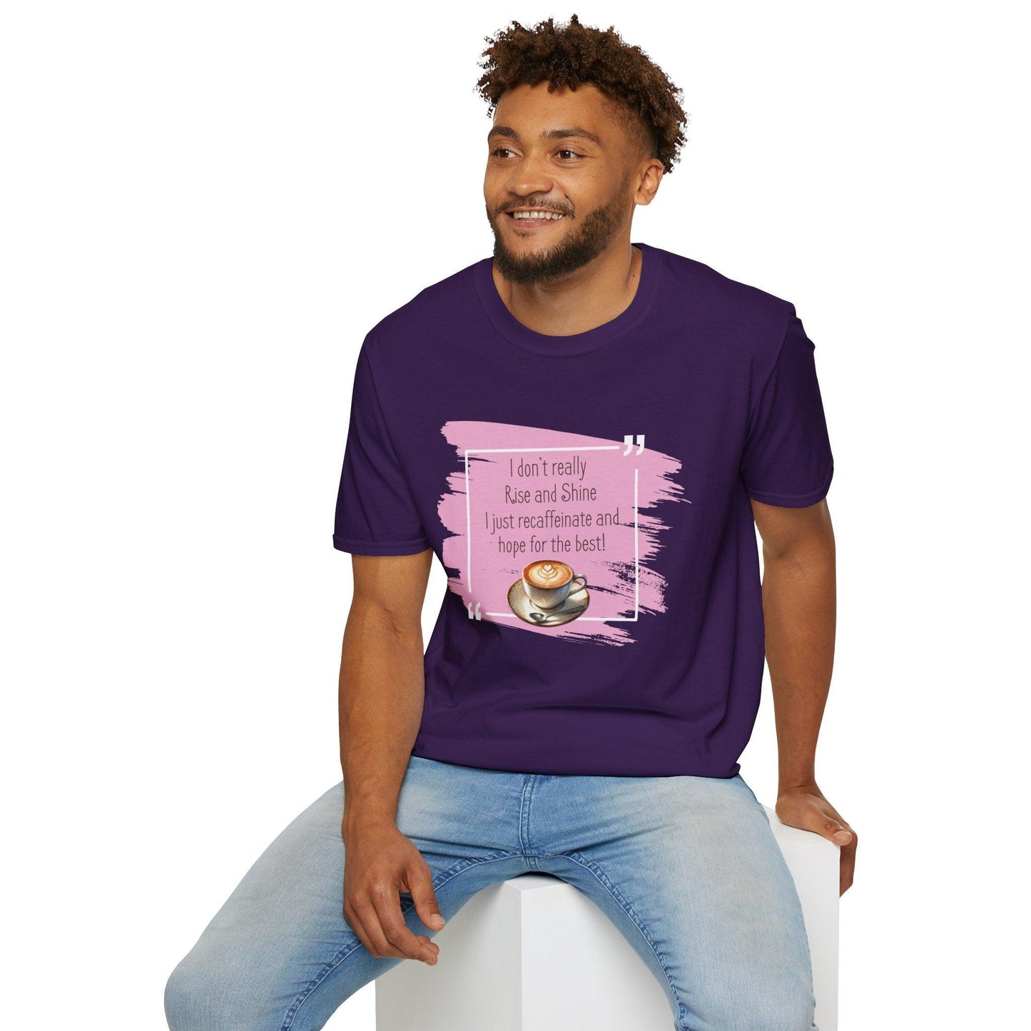 Recaffeinate & Hope Unisex Tee - But First, Coffee! ☕️💖 - Whippie's