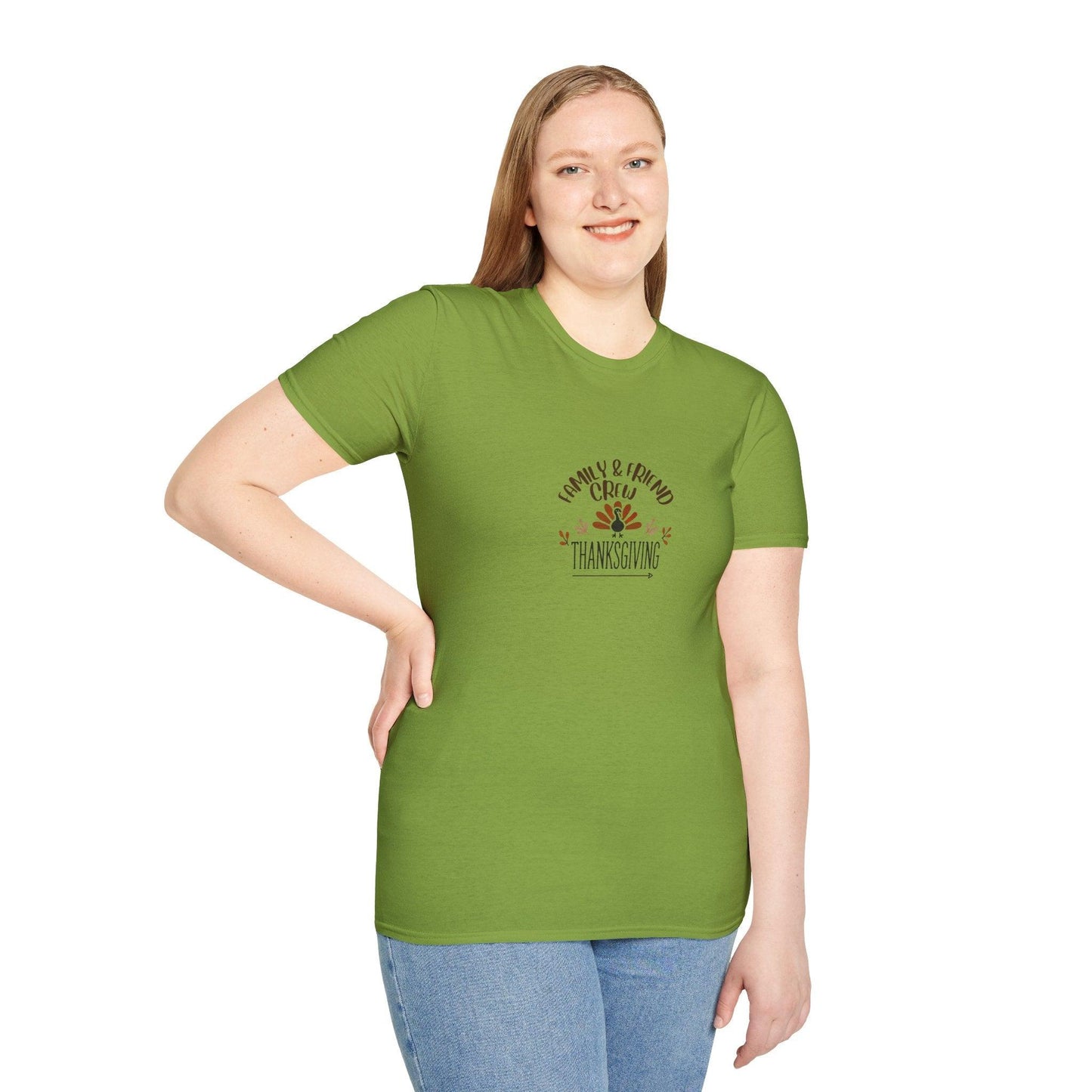 Thanksgiving Family & Friends Crew - Gobble 'Til You Wobble with Your Favorite Crew! 🦃🍁 Unisex T-Shirt - Whippie's