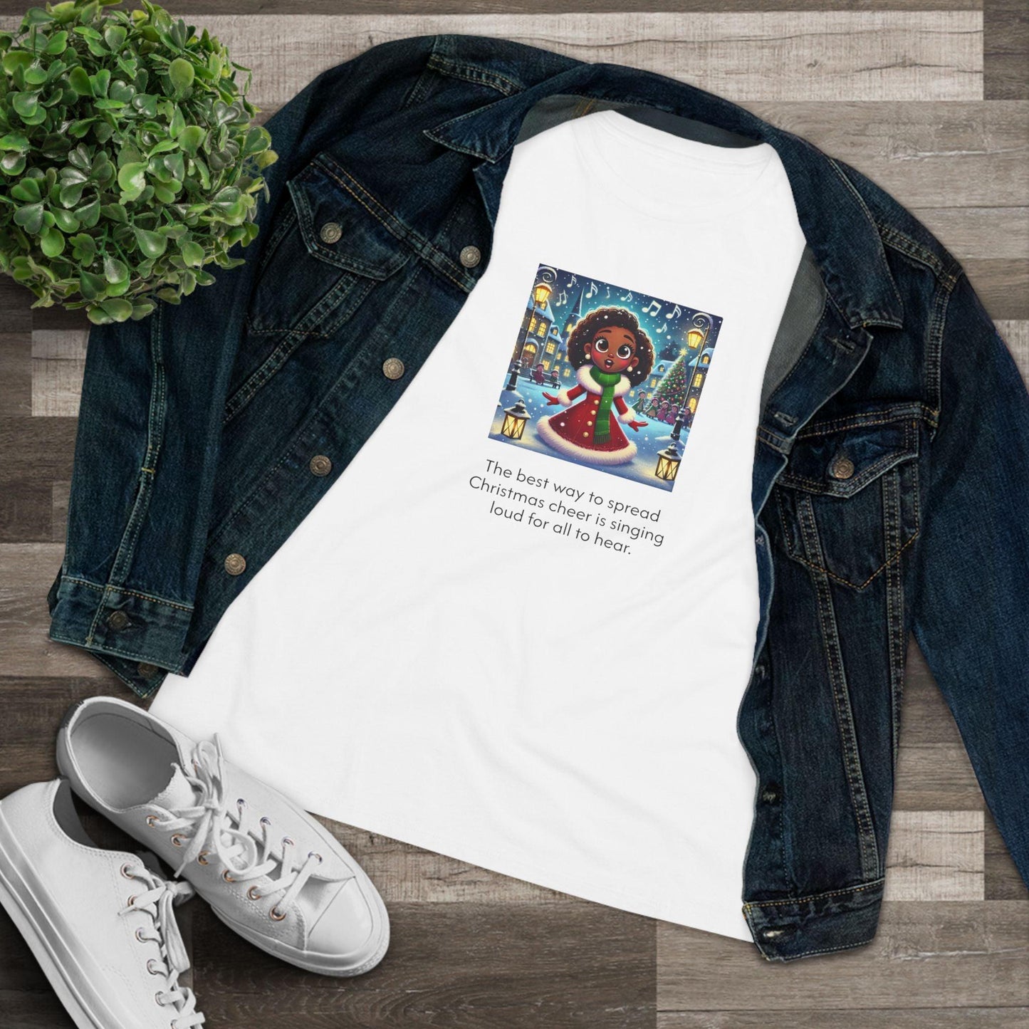 Caroler - Christmas Cheer - Younger BH Girl - Women's Tee - Whippie's