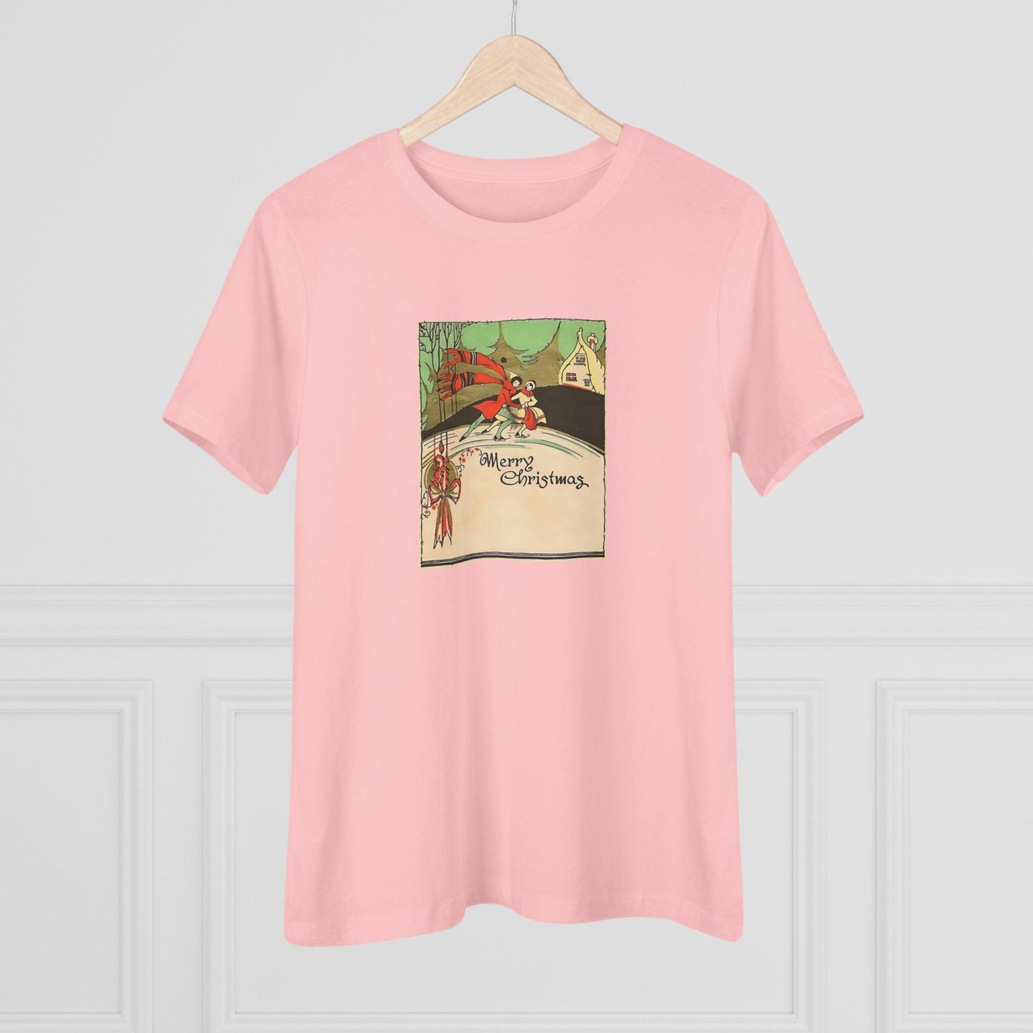 Merry Christmas - Ice Skating Couple - Women's Tee - Whippie's