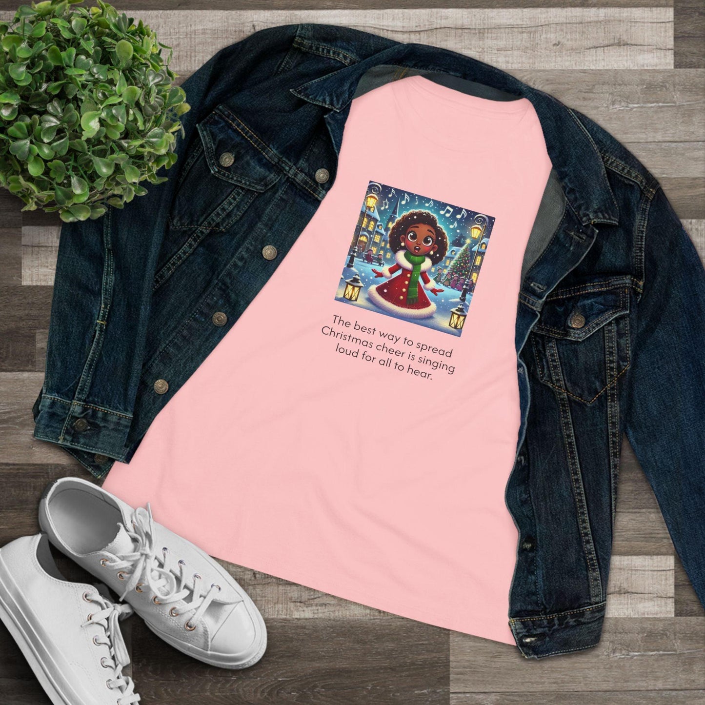 Caroler - Christmas Cheer - Younger BH Girl - Women's Tee - Whippie's