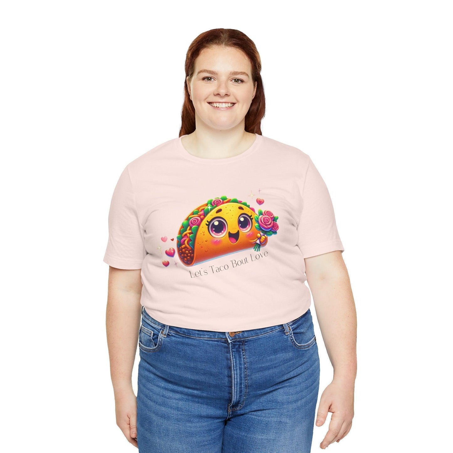 🌮 Let's Taco 'Bout Love 💖 Unisex Jersey Tee ✨ Spread the love this Valentine's Day! - Whippie's