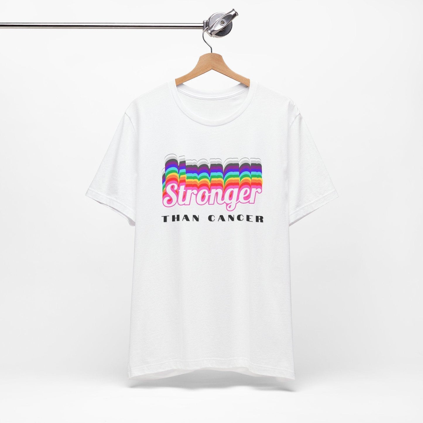 💪 Stronger Than Cancer 🎗️ Unisex Jersey Tee ✨ Show your support, wear your strength. - Whippie's