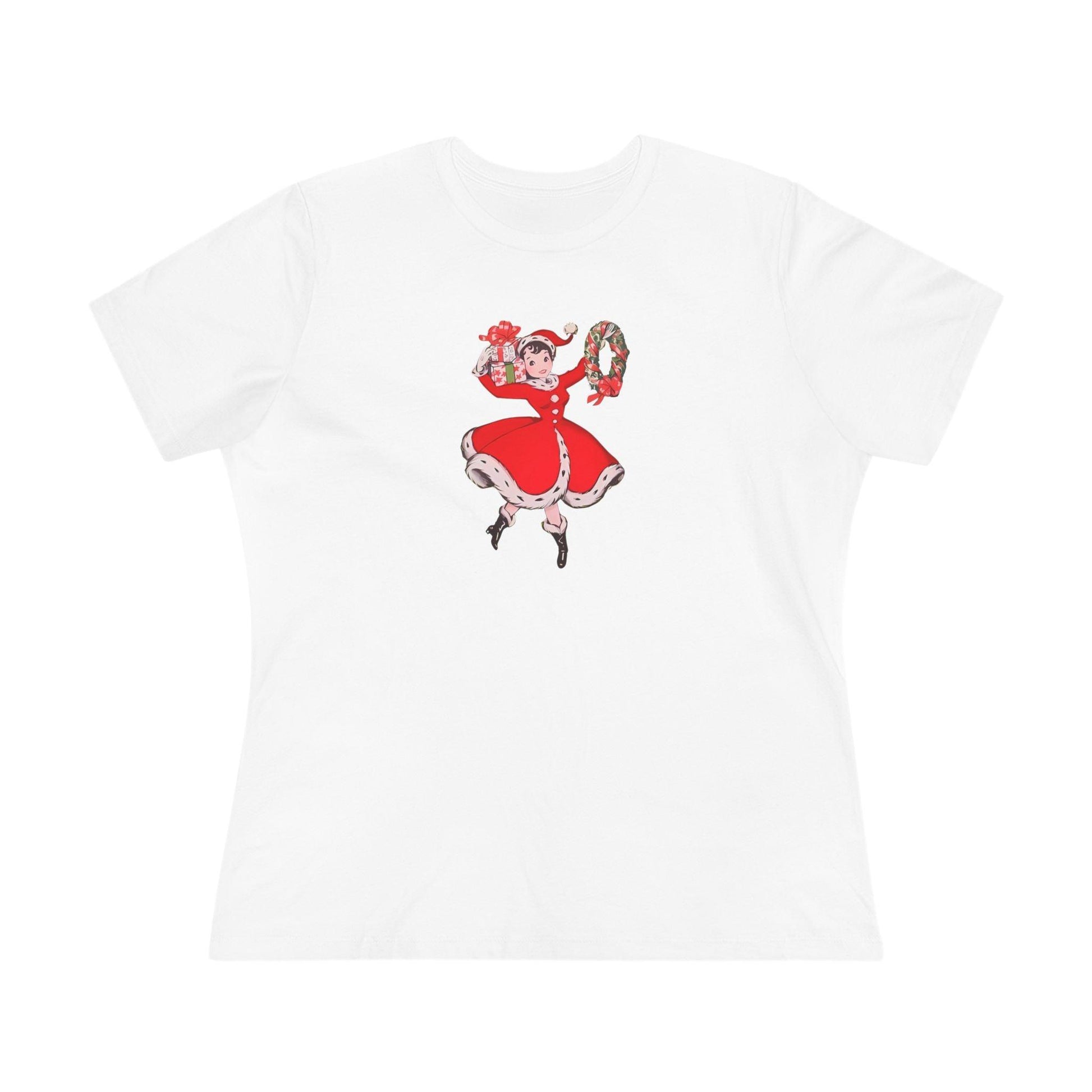 Retro Woman with Wreath - Women's Softstyle Tee - Whippie's