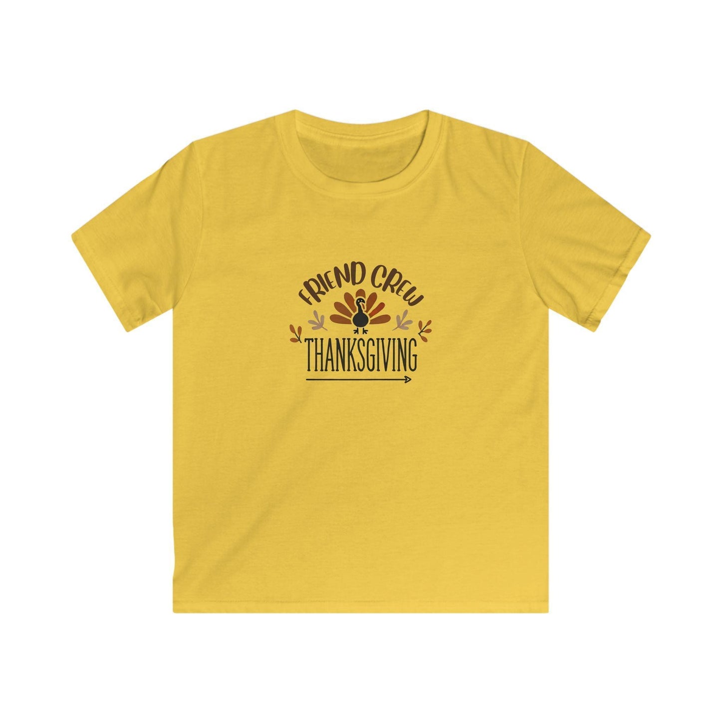 Thanksgiving Friend Crew - Kids Softstyle Tee - Whippie's