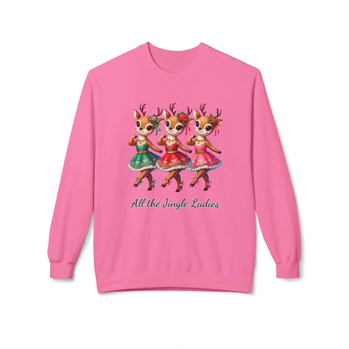 All the Jingle Ladies 🦌 🎅 Unisex Fleece Sweatshirt ✨ - Whippie's