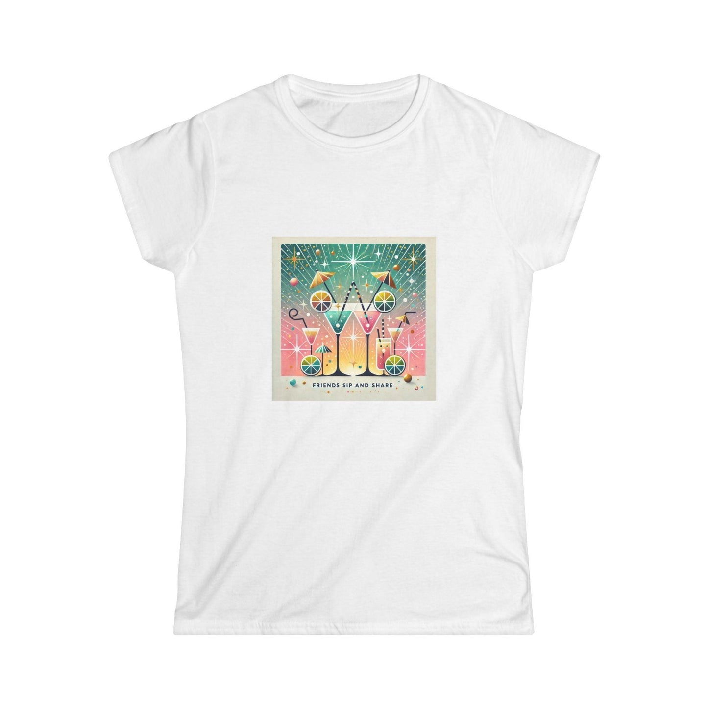 Friends: Sip and Share - Women's Softstyle Tee - Whippie's