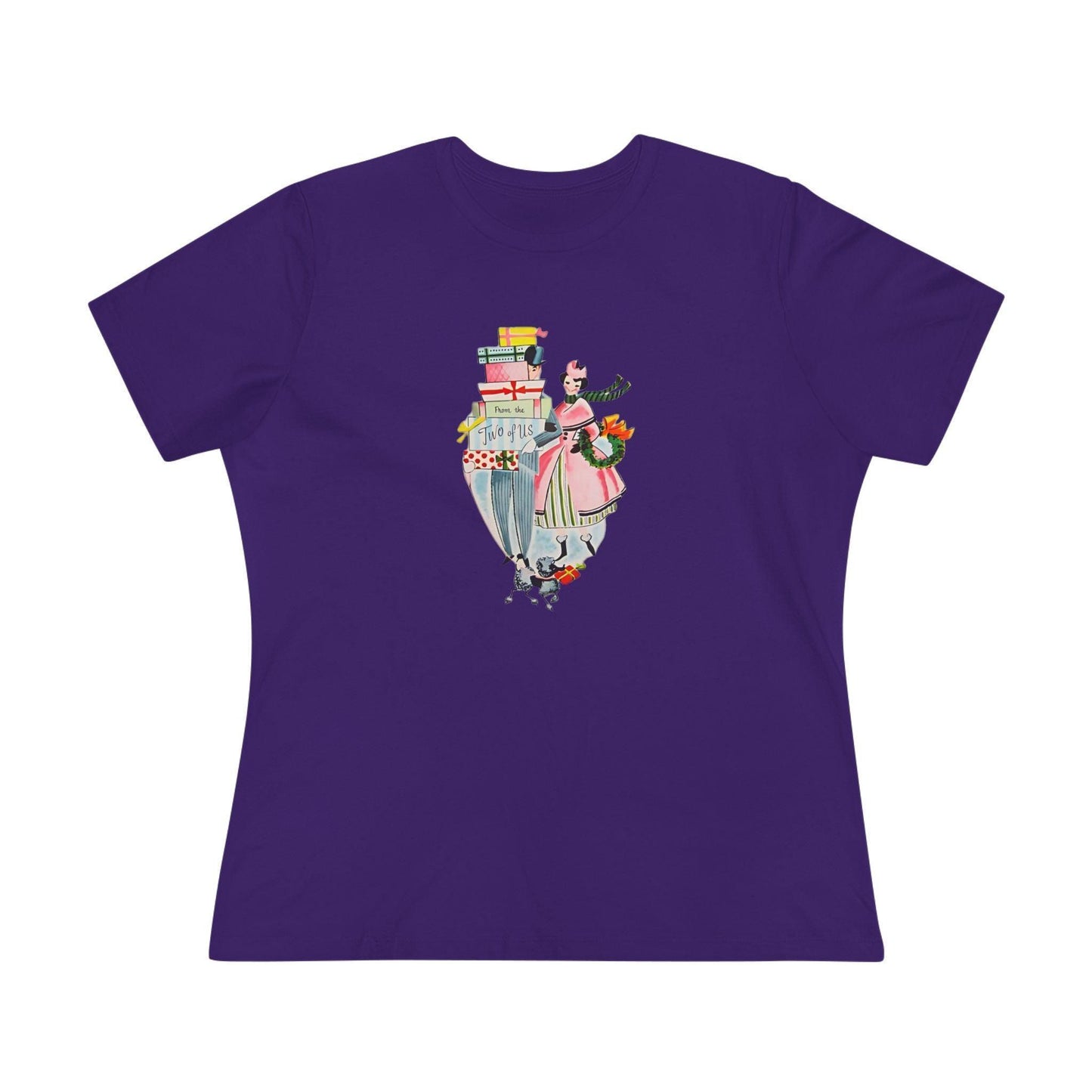 🎁 From the Two of Us! 🎄 Women's Tee ✨ Spread vintage holiday cheer! - Whippie's