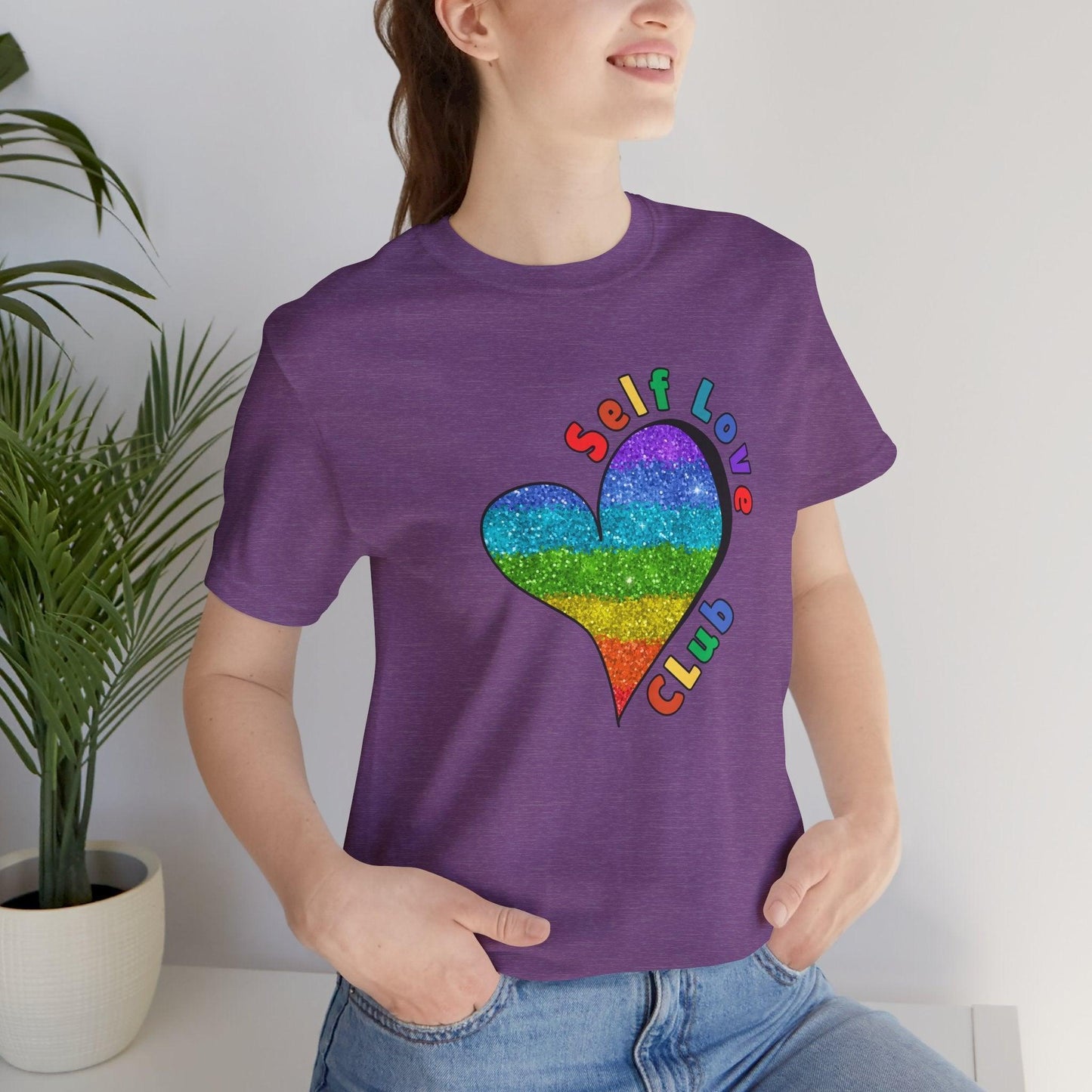 ❤️🔥 Self Love Club 🌈 Unisex Tee ✨ Join the club, love yourself! - Whippie's
