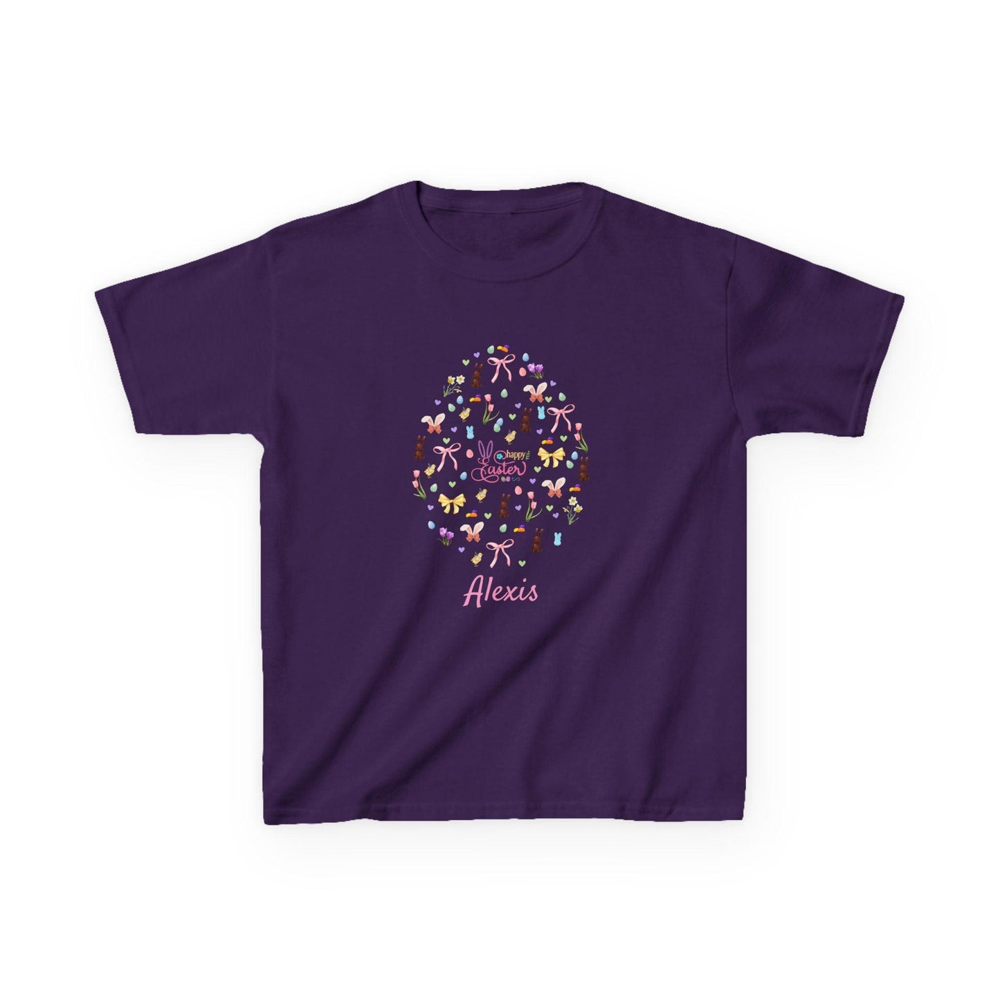Easter Egg-stravaganza Kids Heavy Cotton Tee - Hop into Easter Fun! - Personalizable - Whippie's