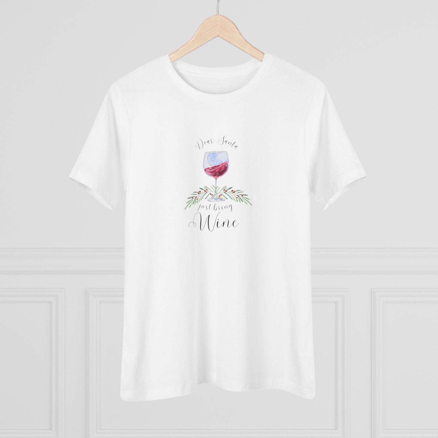🍷💌 Dear Santa, Just Bring Wine 🎅🎄 - Women's Softstyle Tee - Whippie's
