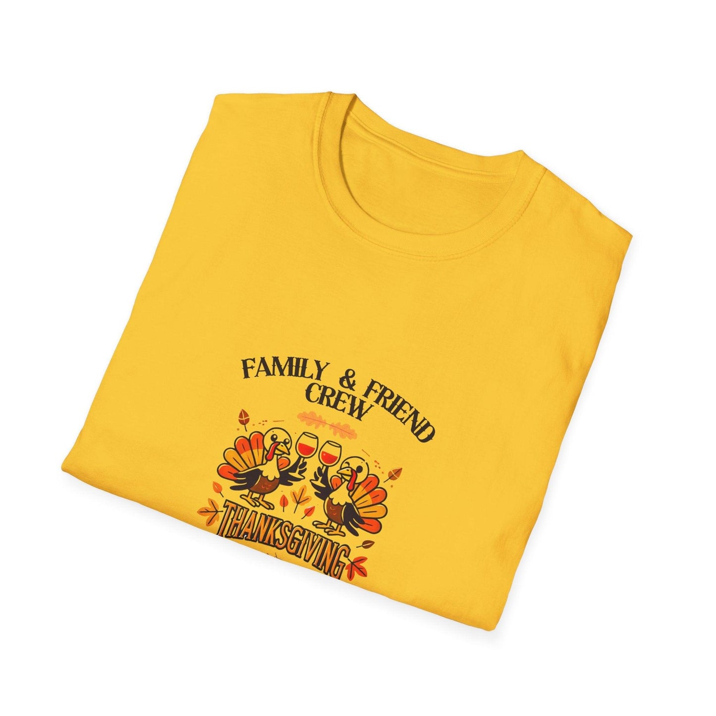 Thanksgiving Family & Friends Crew - Cheers to the Crew! 🦃🥂🍁 Unisex T-Shirt - Whippie's