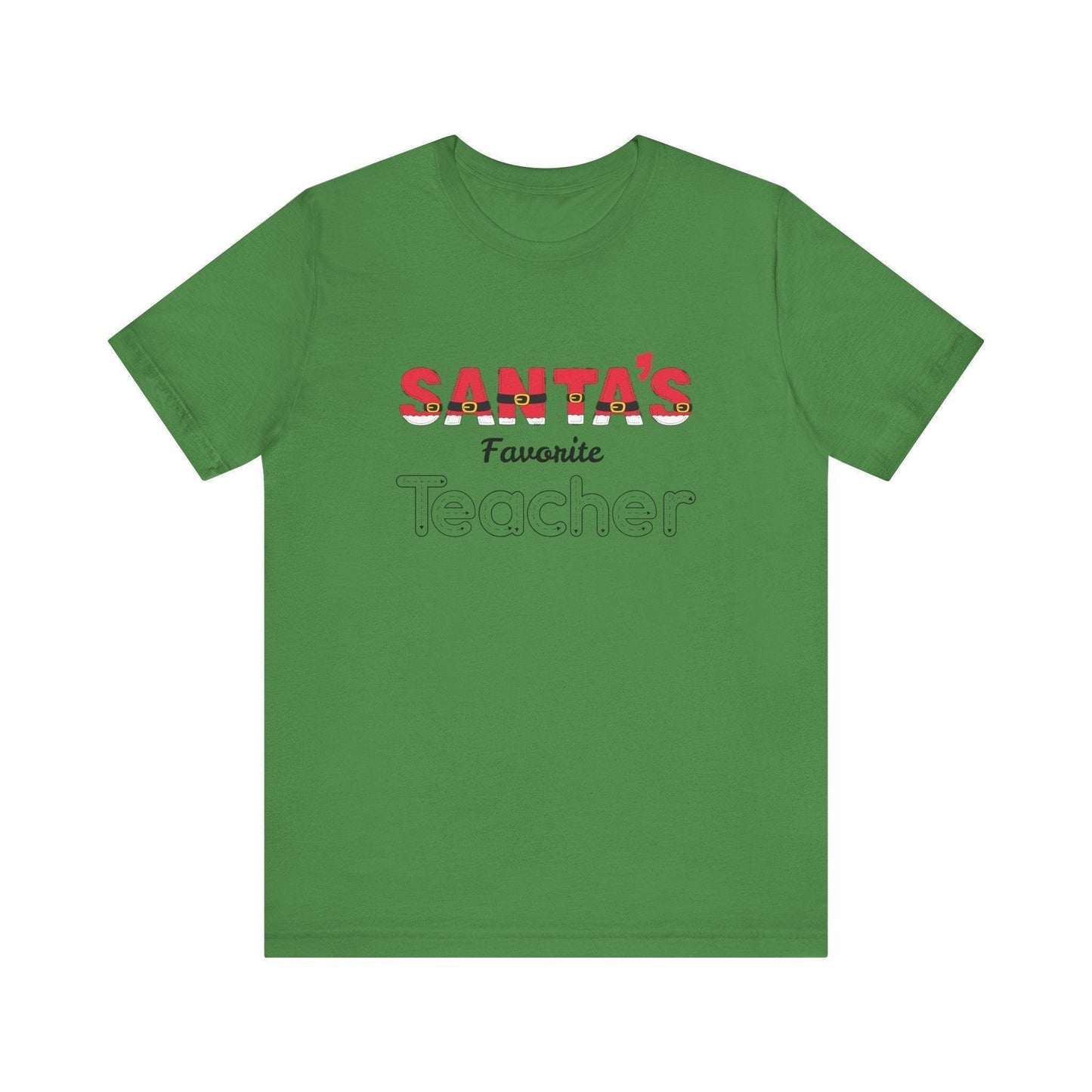 🎅 Santa's Favorite Teacher 🍎 Unisex Jersey Tee ✨ - Whippie's