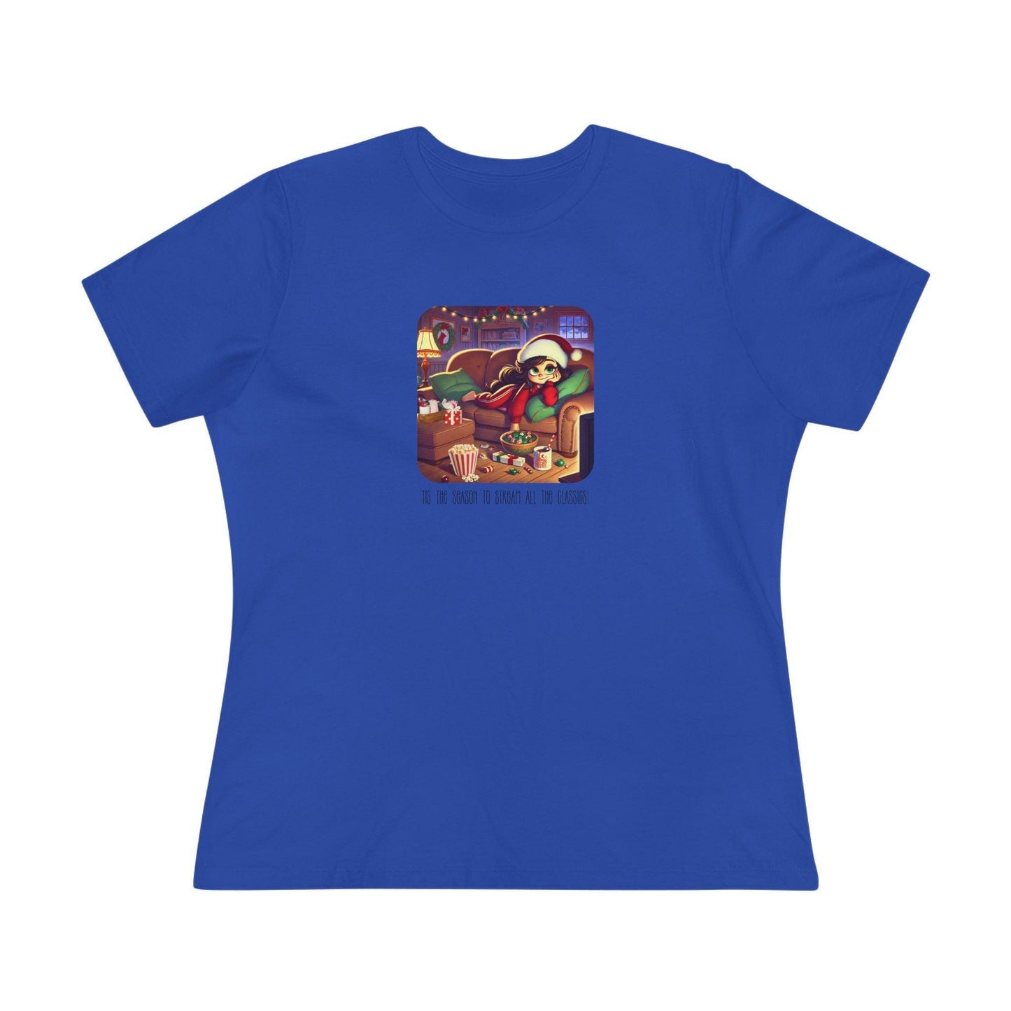 🎅🍿 'Tis the Season to Binge All the Classics! 🎄🎁 - Women's Softstyle Tee - Whippie's