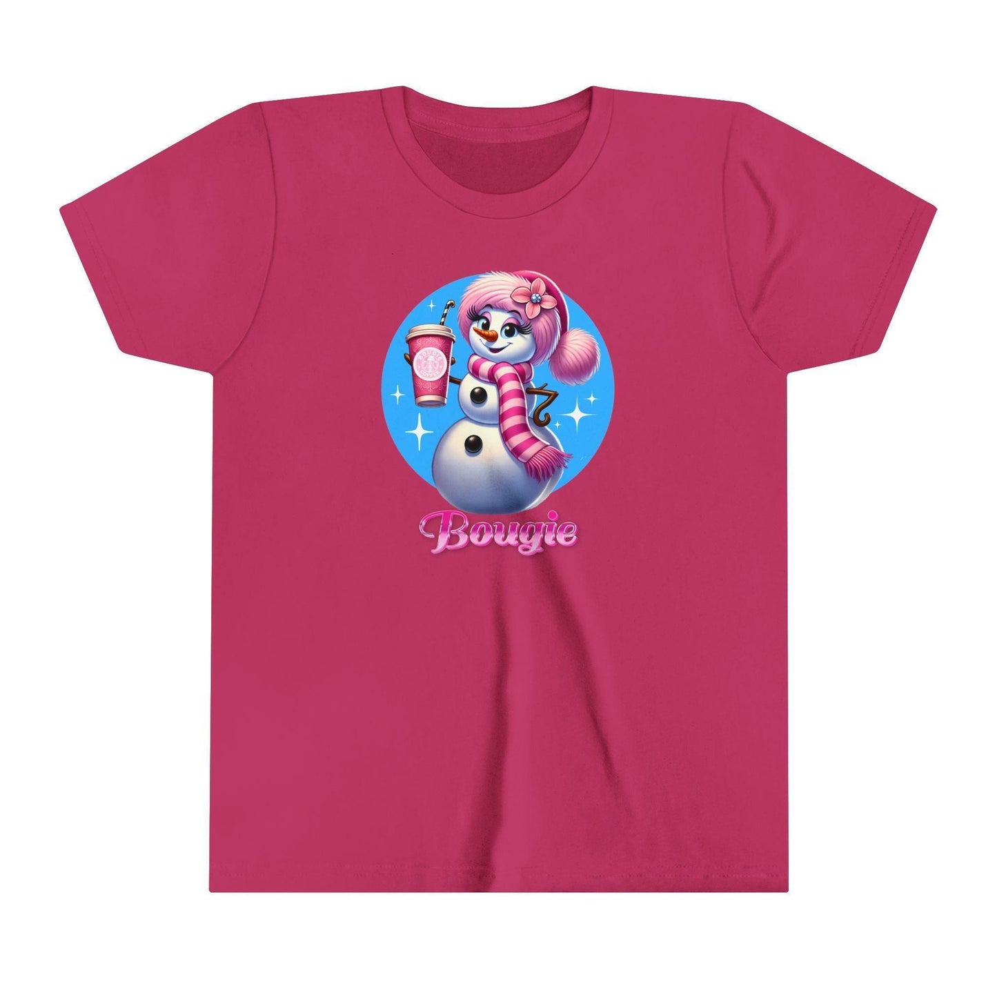 Bougie Snowwoman ❄️ ☕ ✨ Youth Short Sleeve Tee ✨ - Whippie's