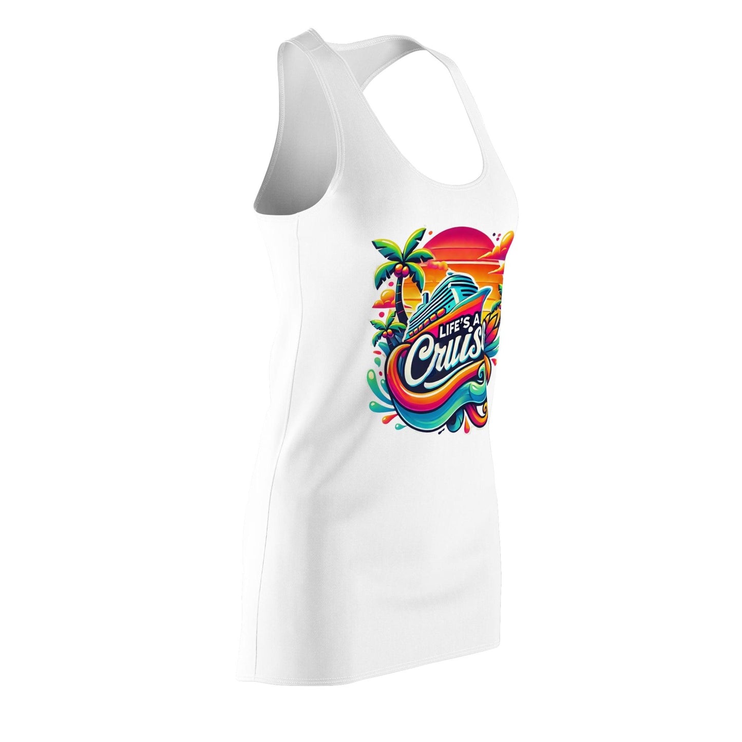 Life's a Cruise 🛳️🌴☀️ - Women's Racerback Dress - Whippie's