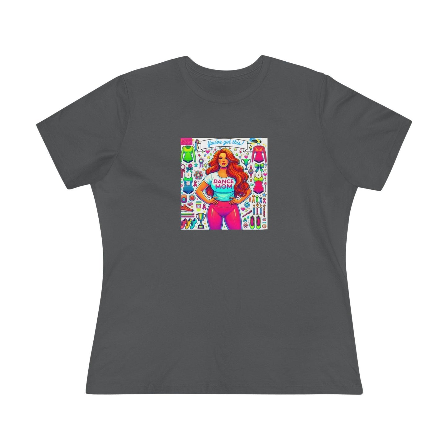 Dance Mom: You've Got This - Red Hair Mom - Curvy - Women's Softstyle Tee - Whippie's