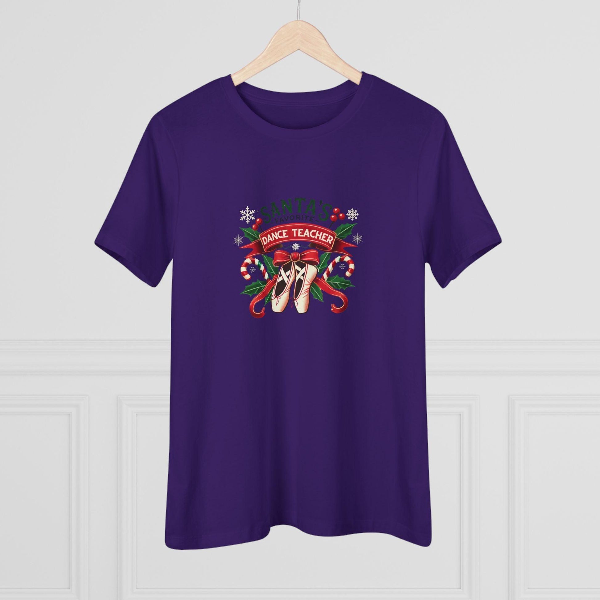 Santa's Favorite Dance Teacher Women's Softstyle Tee - Whippie's