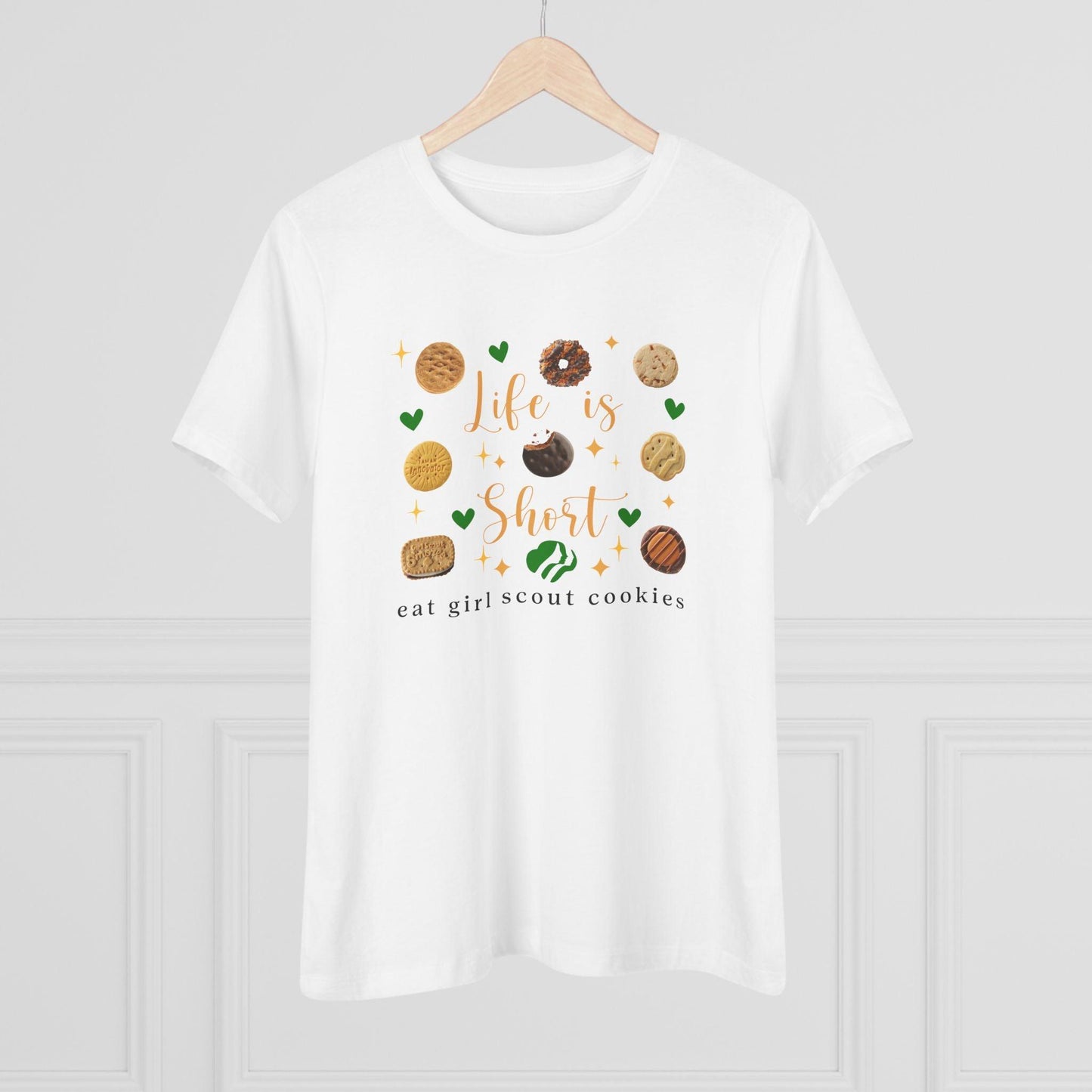 Life is Short, Eat Girl Scout Cookies Women's Tee 🍪❤️ - Whippie's