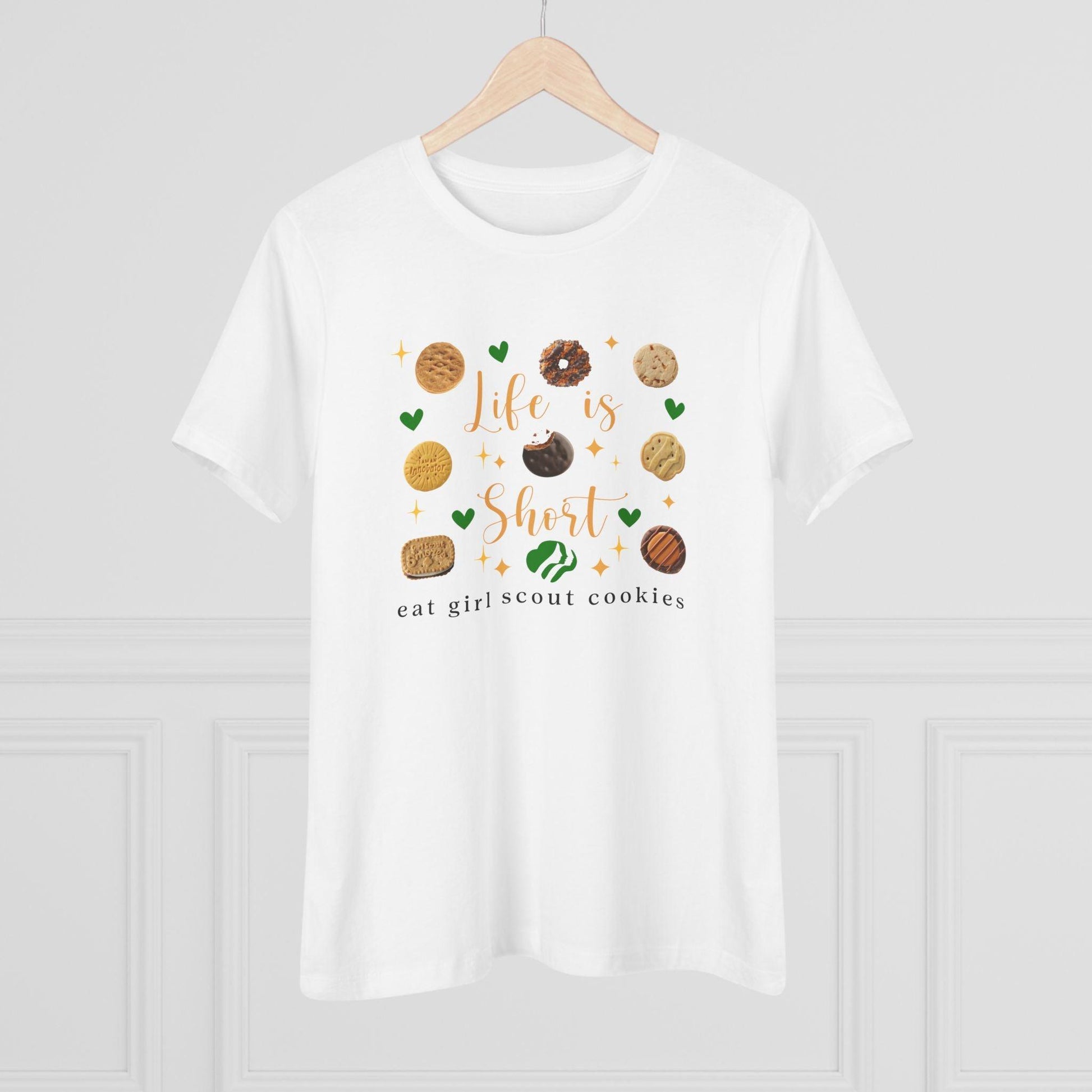 Life is Short, Eat Girl Scout Cookies Women's Tee 🍪❤️ - Whippie's