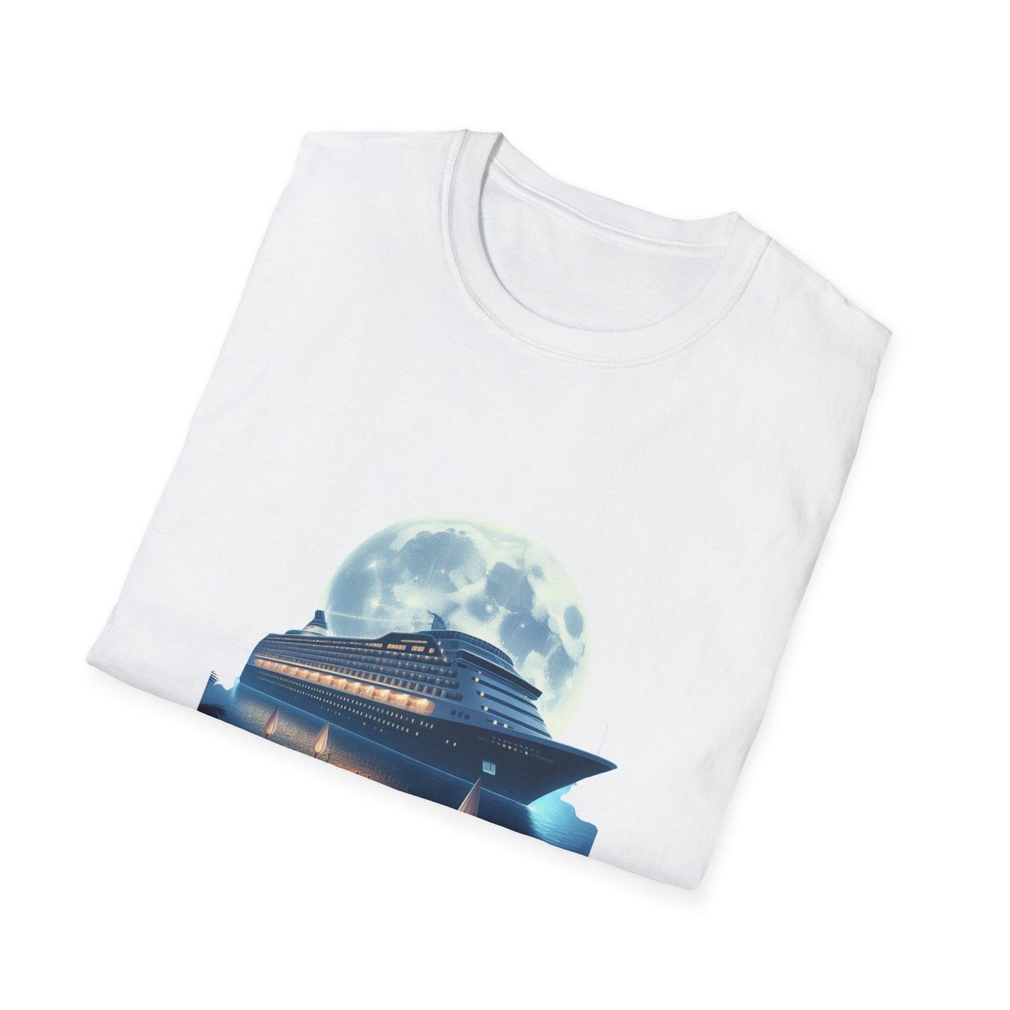 Moonlight Cruise Party 🛳️ Unisex T-Shirt - Dance the Night Away! 🌕 - Whippie's