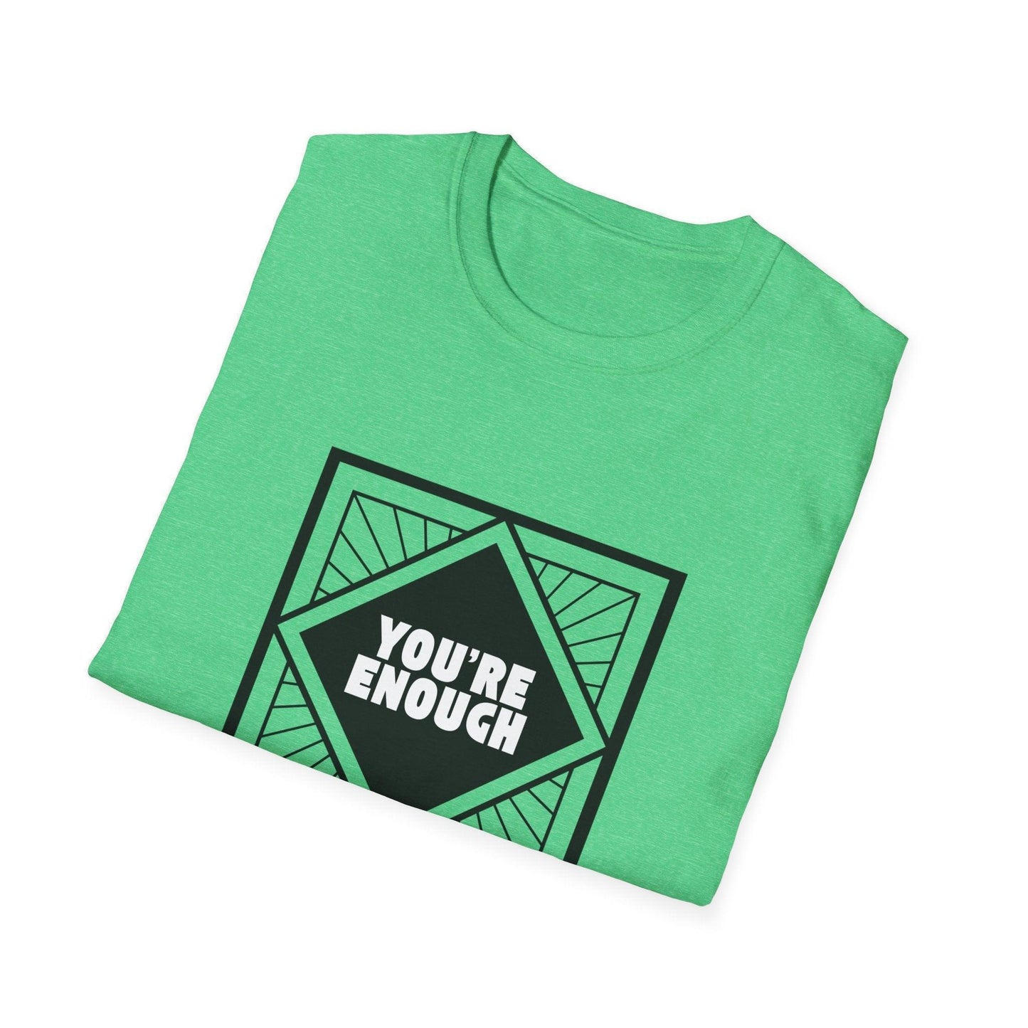 You're Enough - Simple Black Frame - Unisex T-Shirt - Whippie's