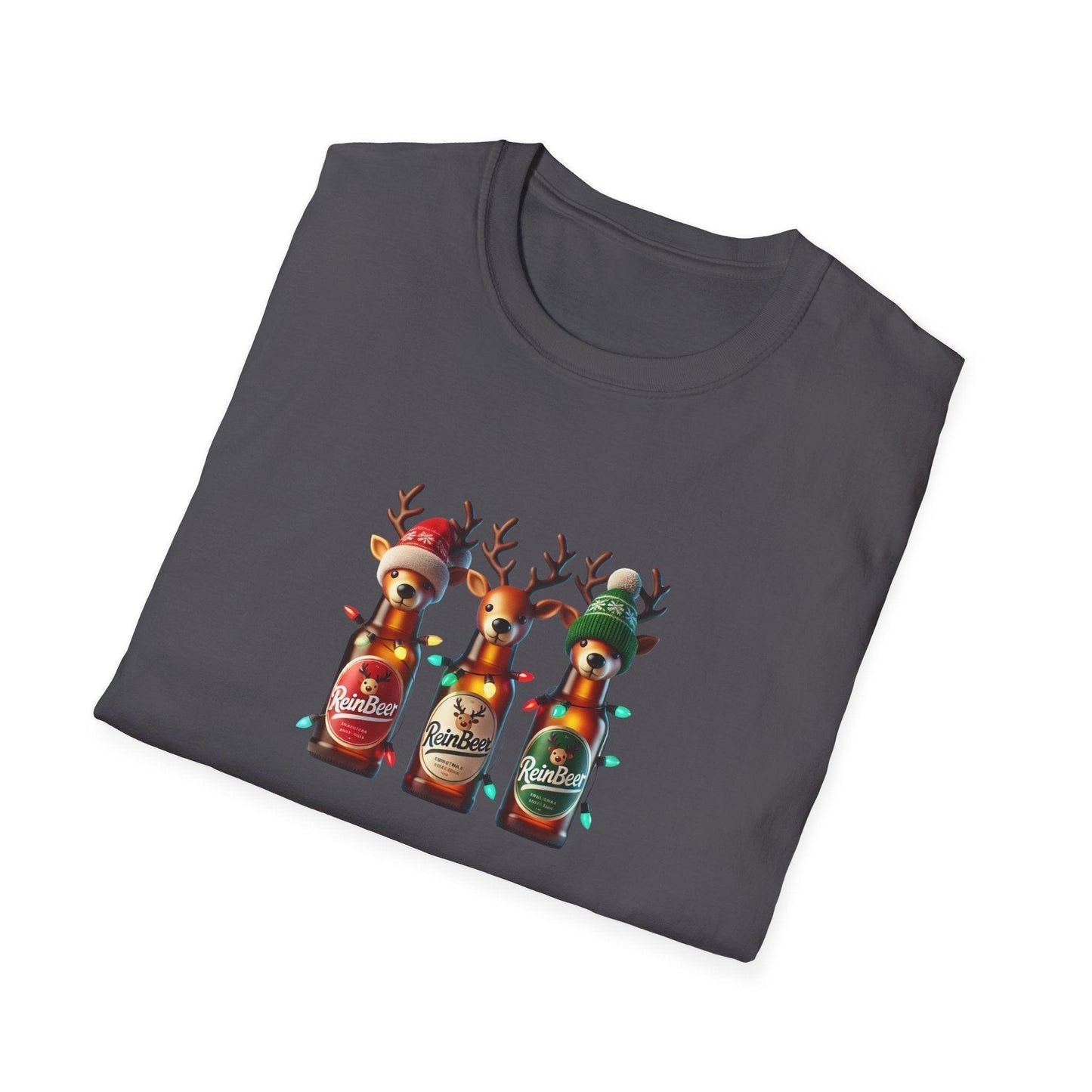 Reinbeer: The 🍻 Official Beverage of the Reindeer Games 🦌 - Unisex Softstyle T-shirt - Whippie's