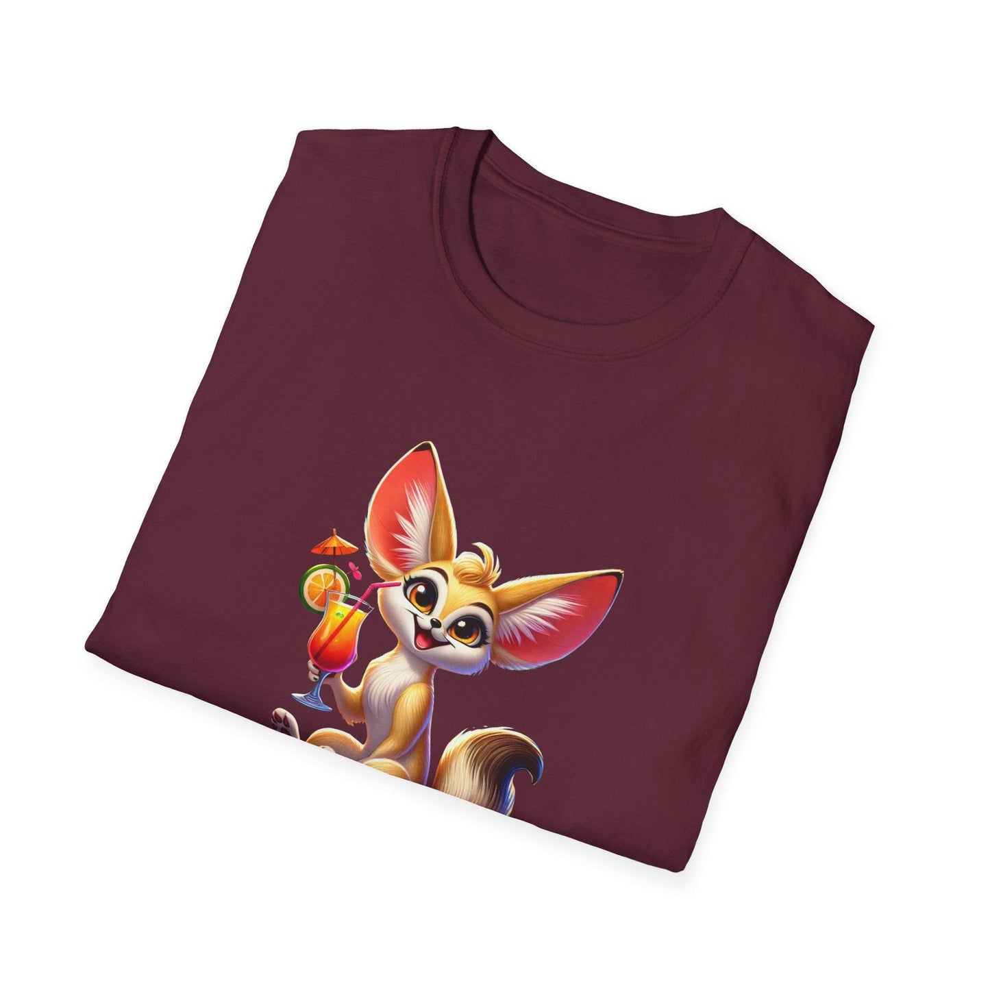 Fennec Fox Cocktail - Cheers to Good Times and Smiles! š¦šø Unisex T-shirt - Whippie's