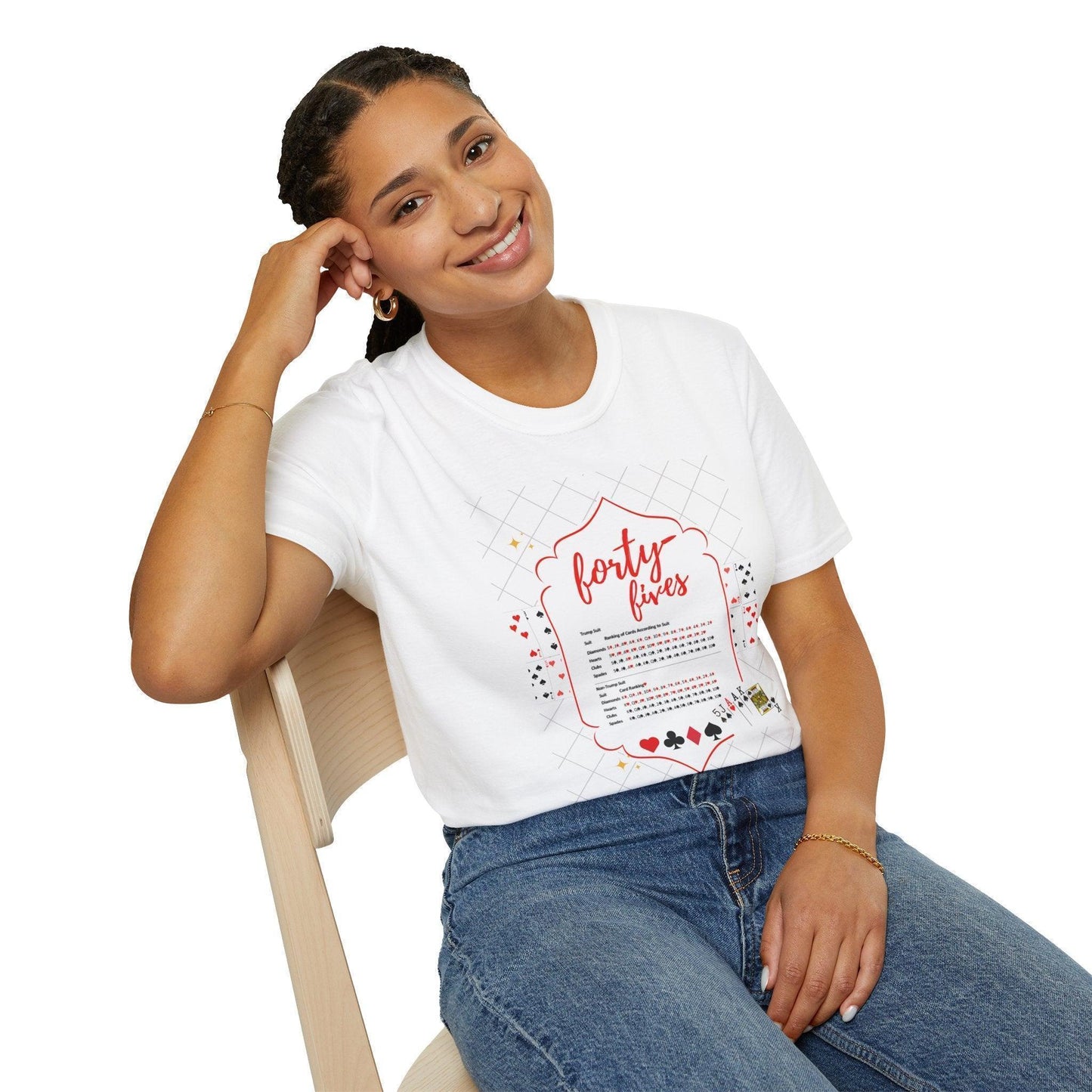 Forty-Fives Card Rankings - Unisex T-Shirt - Whippie's