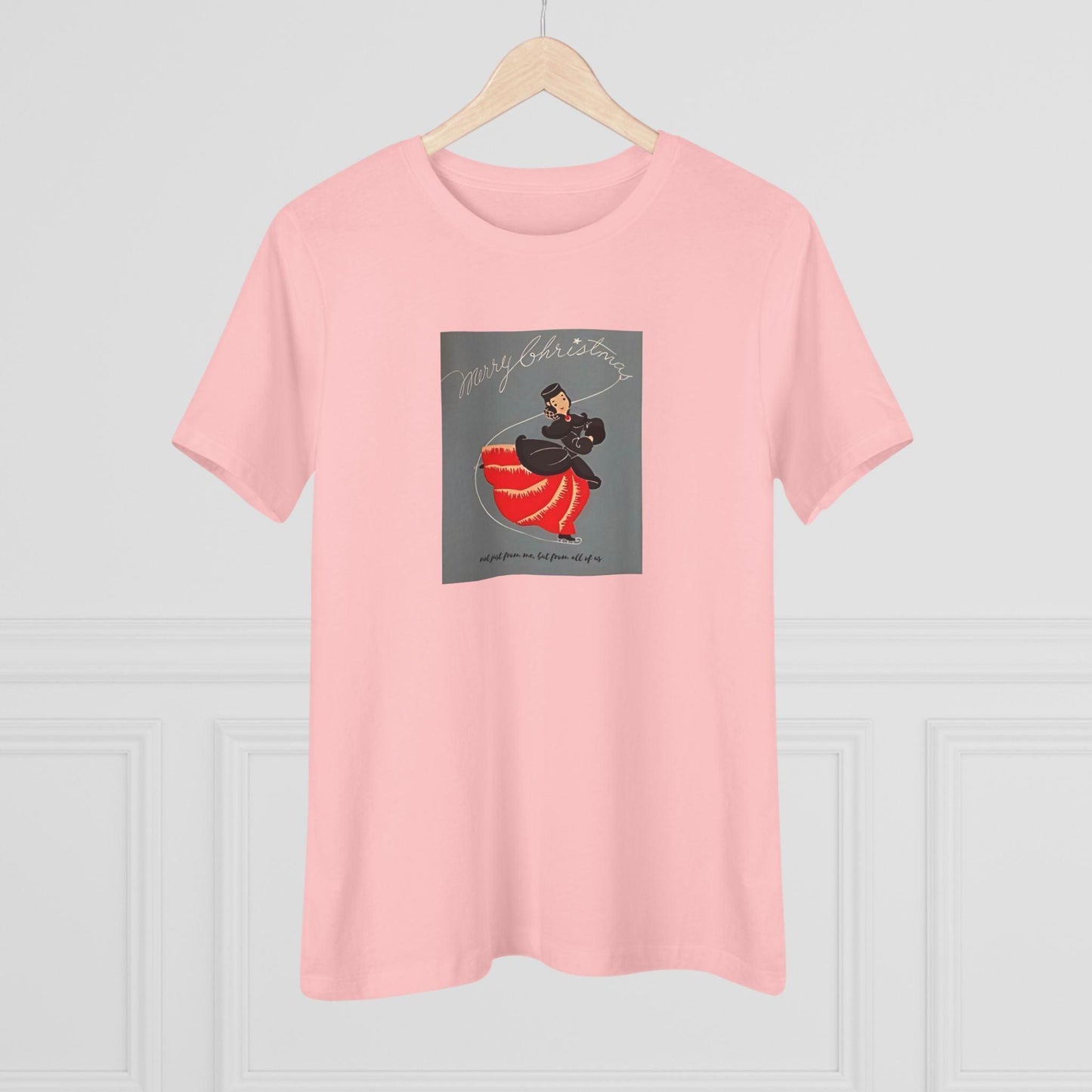 Ice Skating - Merry Christmas - Women's Softstyle Tee - Whippie's