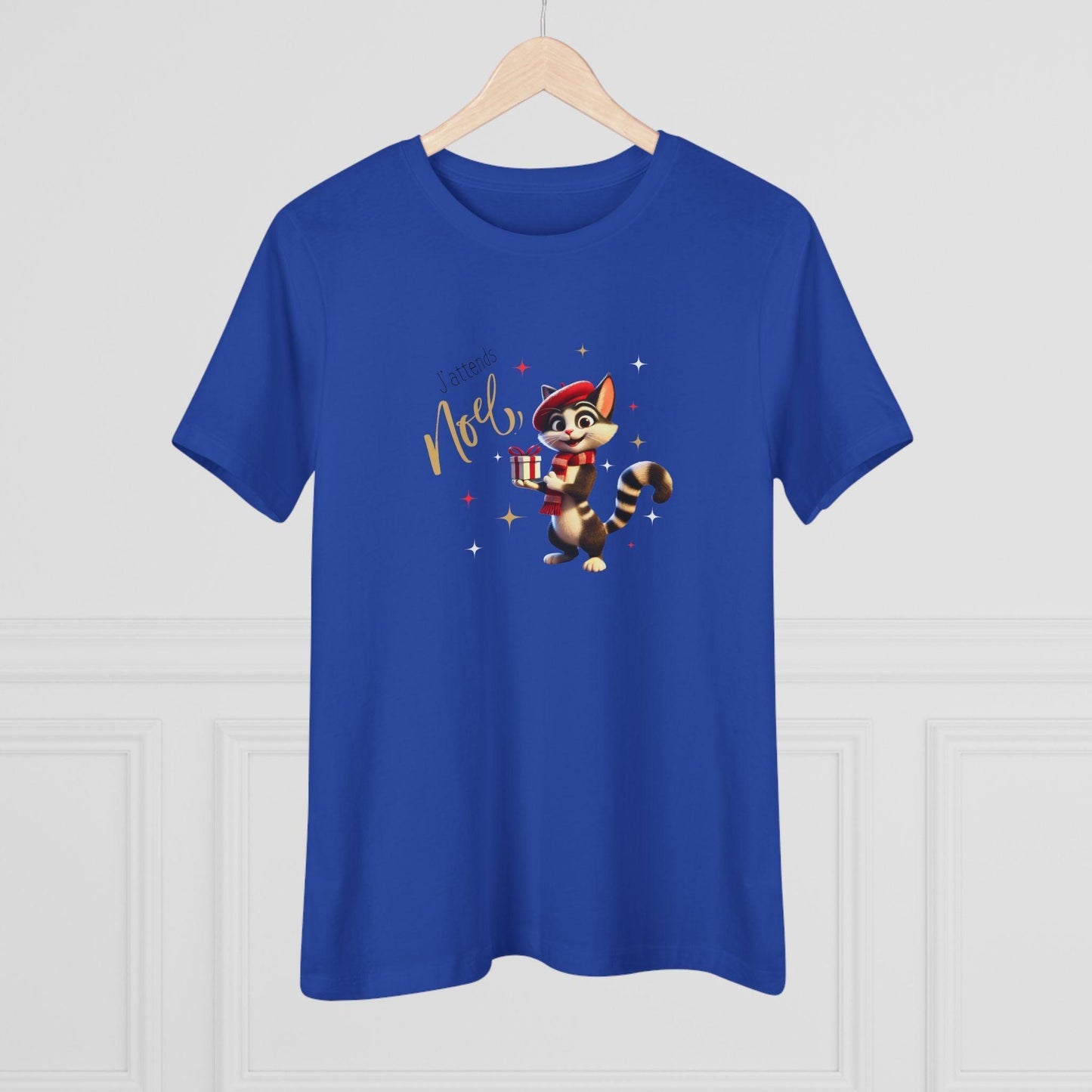J'attends Noël 🐈⬛ Women's Tee 🎄 A purr-fectly Parisian Christmas! - Whippie's