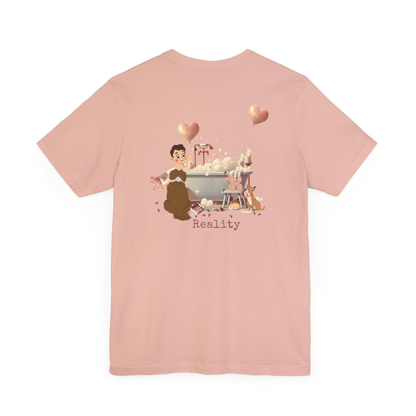 💖 My Valentine's Plan vs. Reality 🛁 Unisex Jersey Tee ✨ Expectation vs. Reality, the Valentine's Day edition! - Whippie's