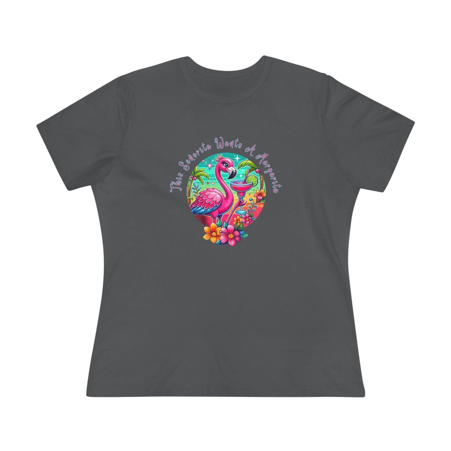 This Señorita Wants a Margarita - Women's Cotton Tee 🦩🍹 - Whippie's