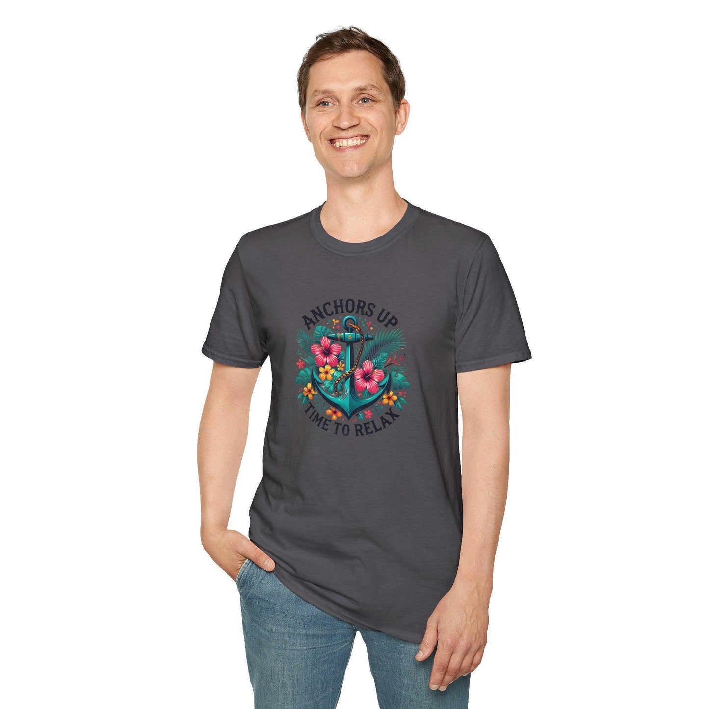 Anchors Up - Time to Relax - Unisex Tee! ๐บโ๏ธ - Whippie's