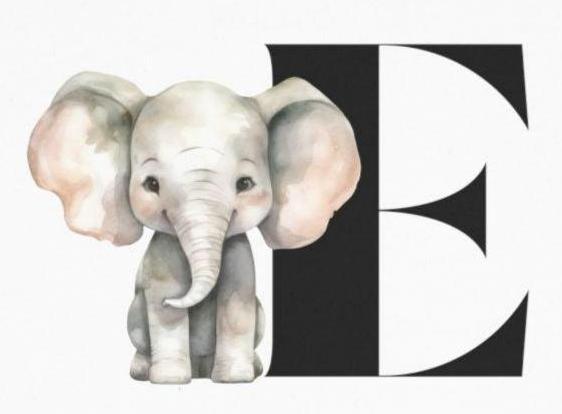 Alphabet Adventures: Letter E - Elephant Toddler T-shirt - Whippie's