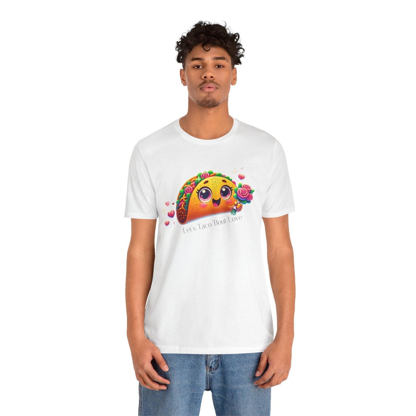 🌮 Let's Taco 'Bout Love 💖 Unisex Jersey Tee ✨ Spread the love this Valentine's Day! - Whippie's