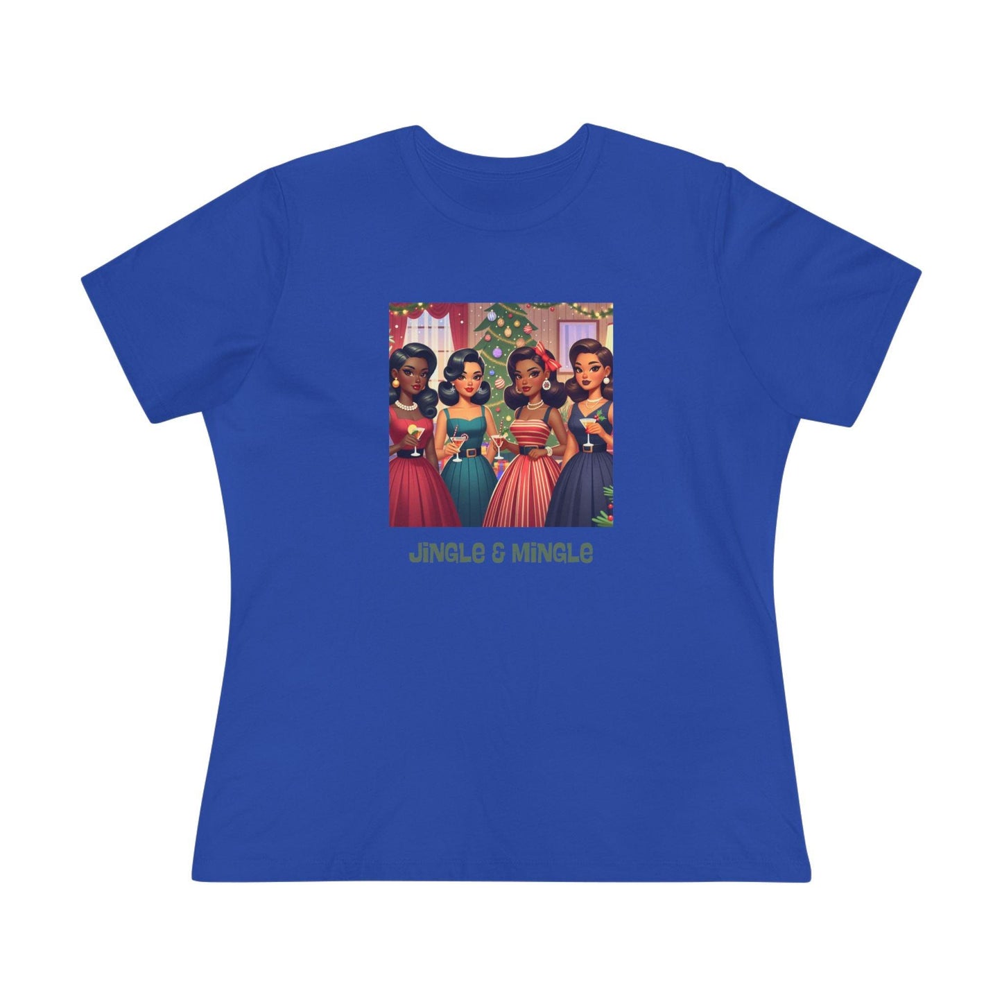Jingle and Mingle Tee - Holiday Cheer, Please! ๐ฅ๐ Women's Softstyle Tee - Whippie's