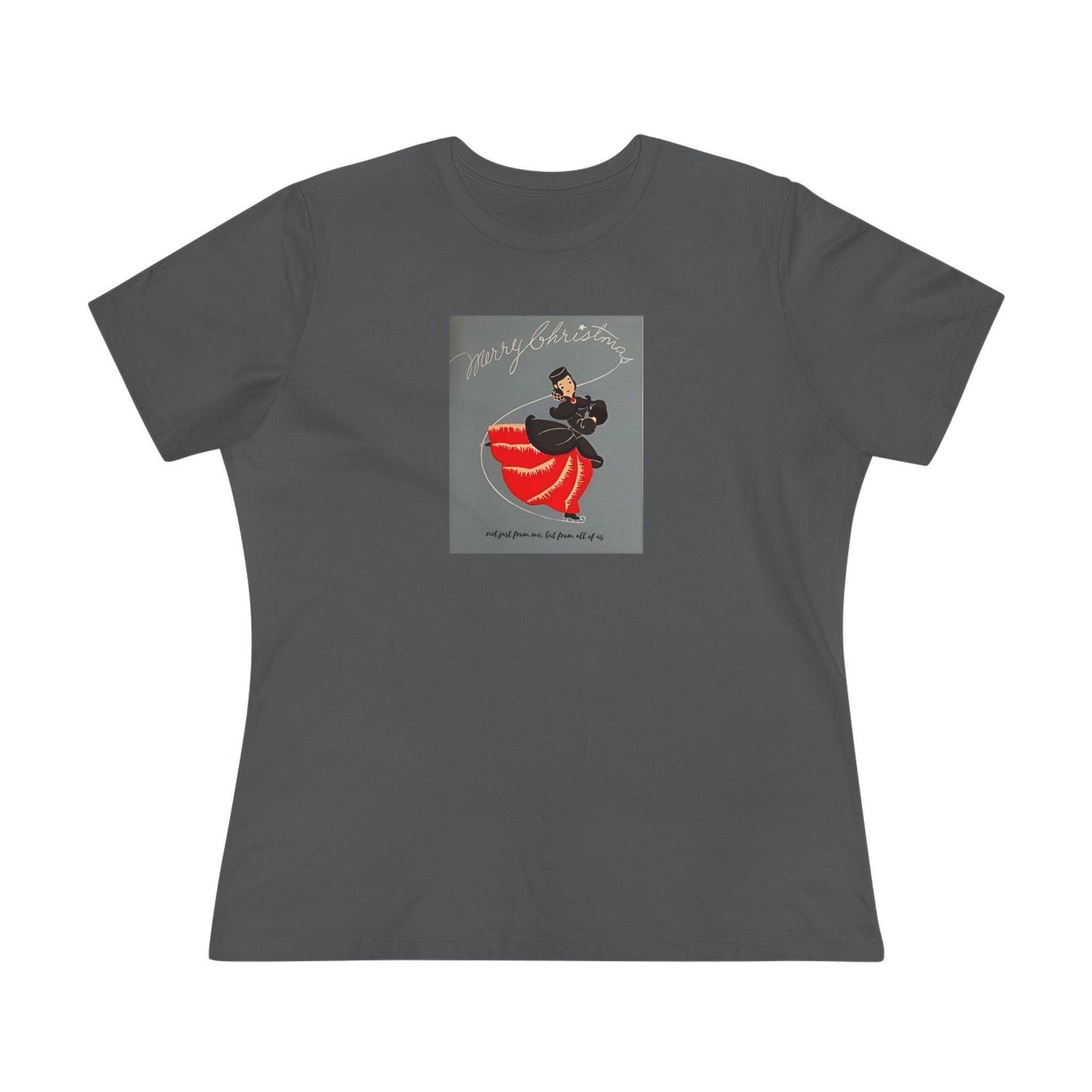 Ice Skating - Merry Christmas - Women's Softstyle Tee - Whippie's