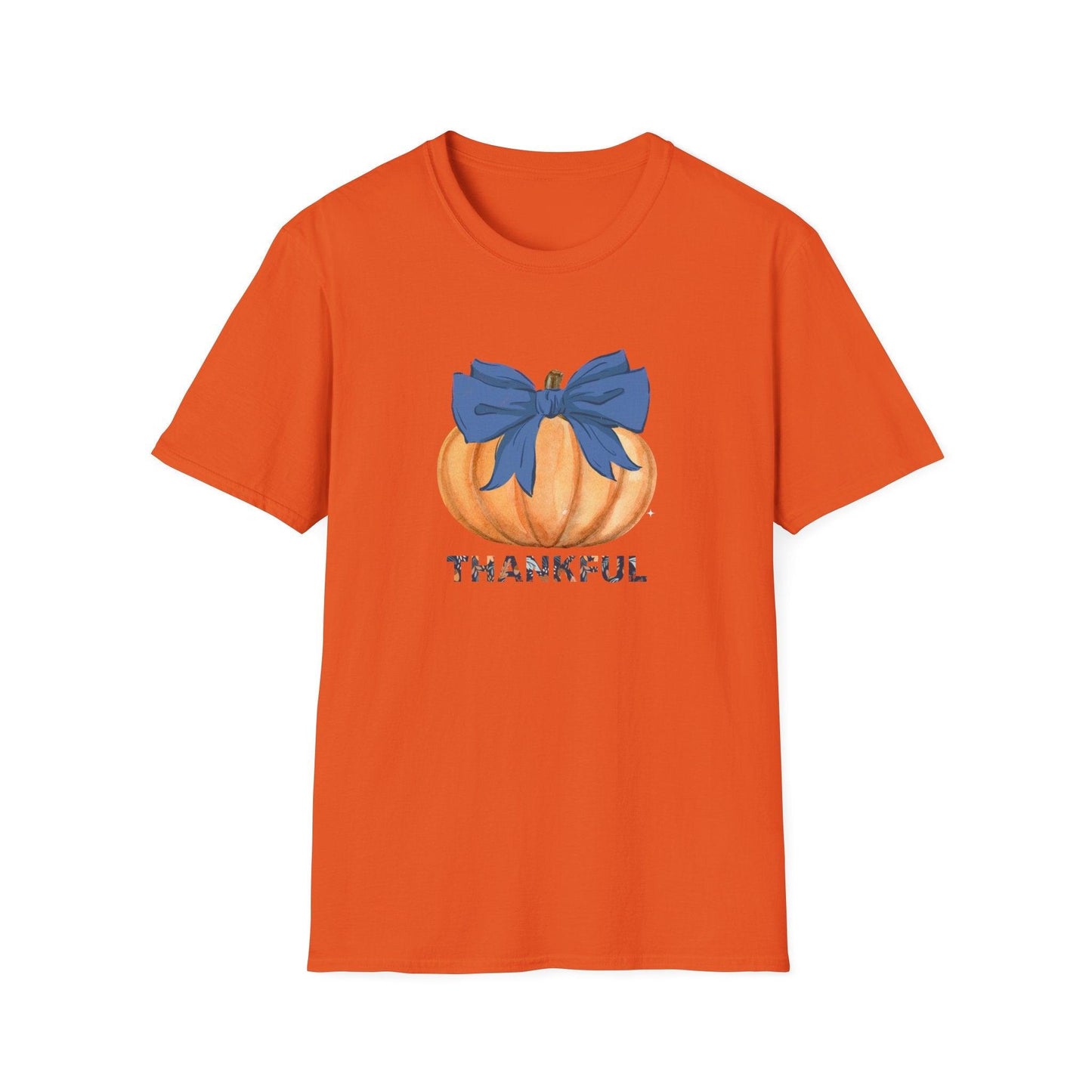 Thankful Pumpkin Tee - A Heart Full of Gratitude! 🧡💙 Unisex Tee - Whippie's