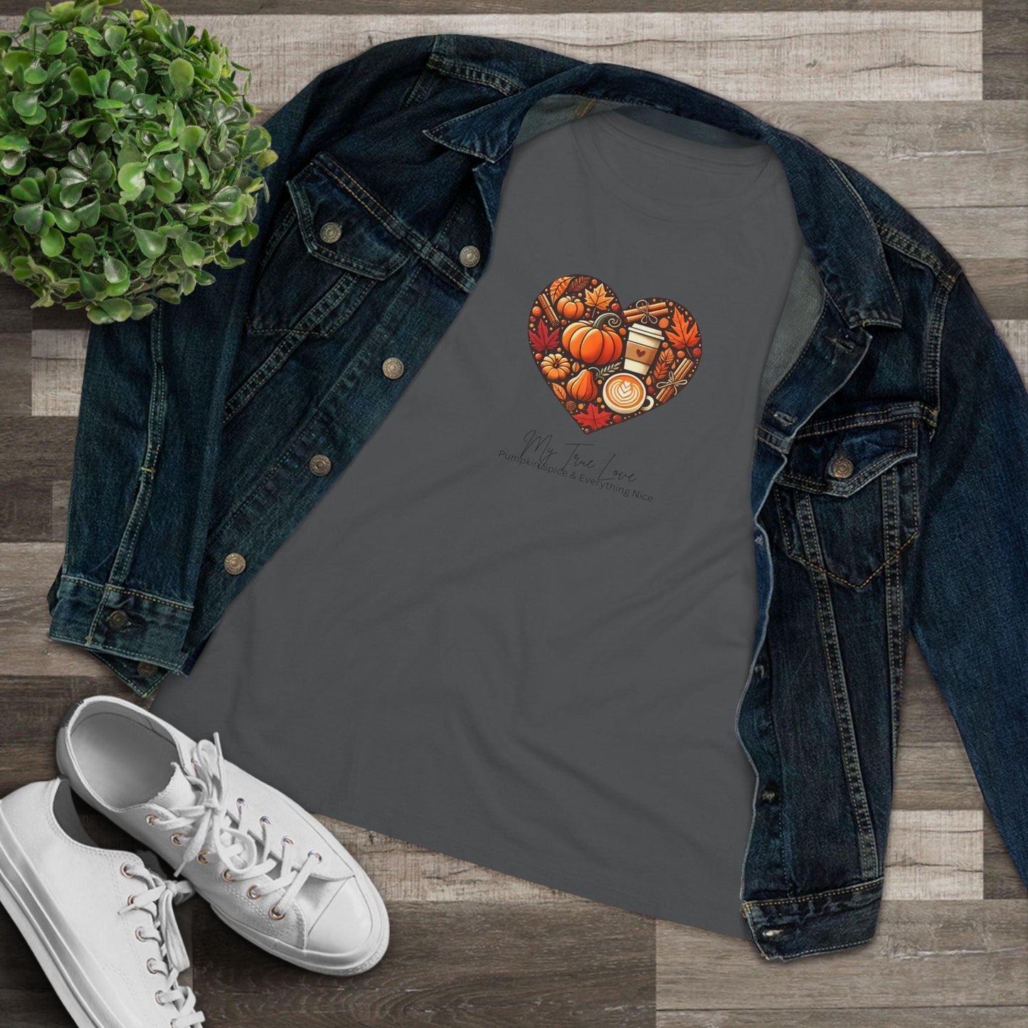 My True Love, Pumpkin Spice and Everything Nice - Women's Softstyle Tee - Whippie's