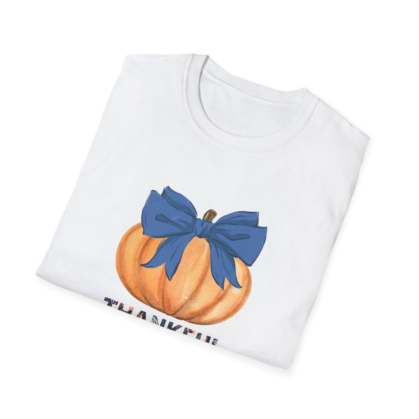 Thankful Pumpkin Tee - A Heart Full of Gratitude! 🧡💙 Unisex Tee - Whippie's