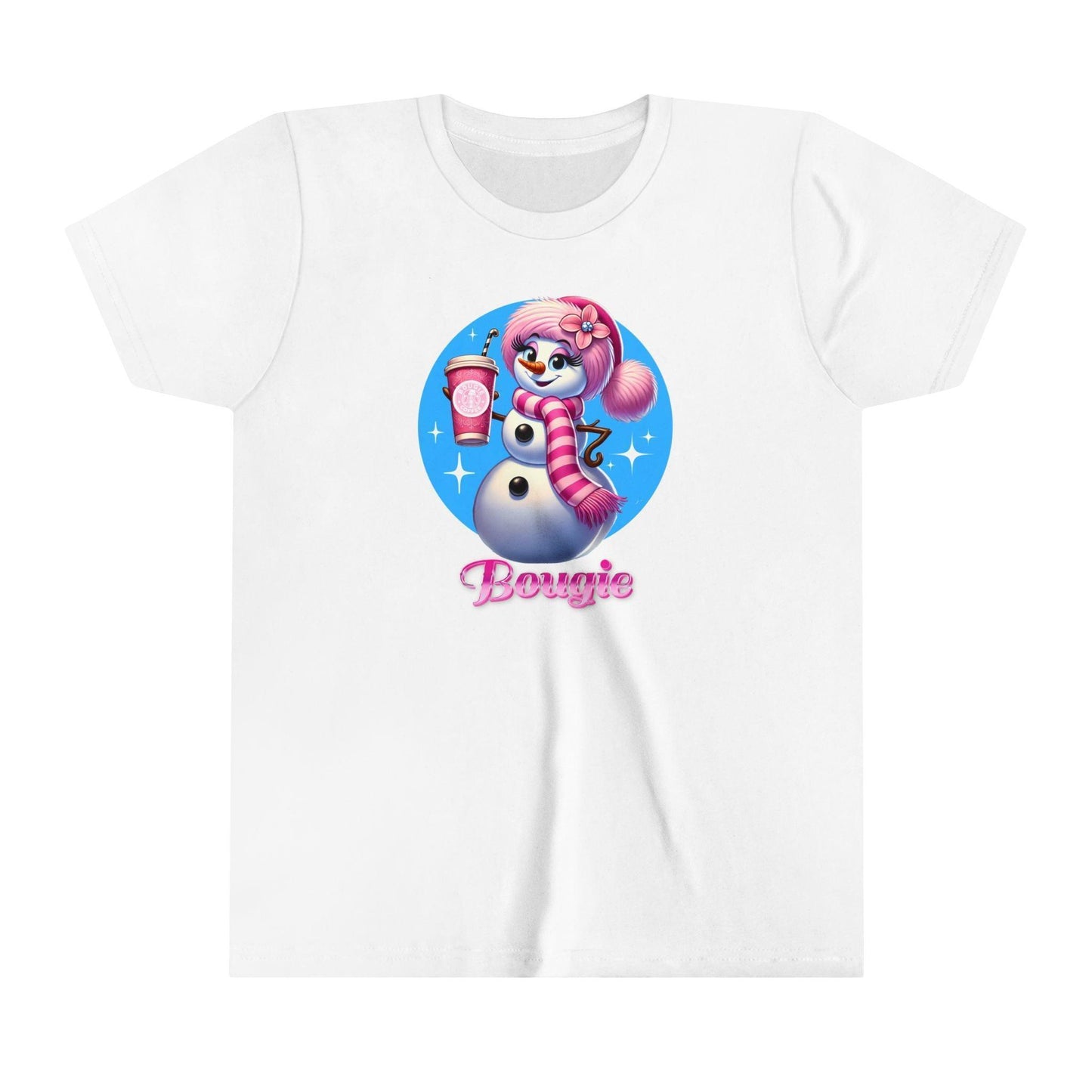 Bougie Snowwoman ❄️ ☕ ✨ Youth Short Sleeve Tee ✨ - Whippie's